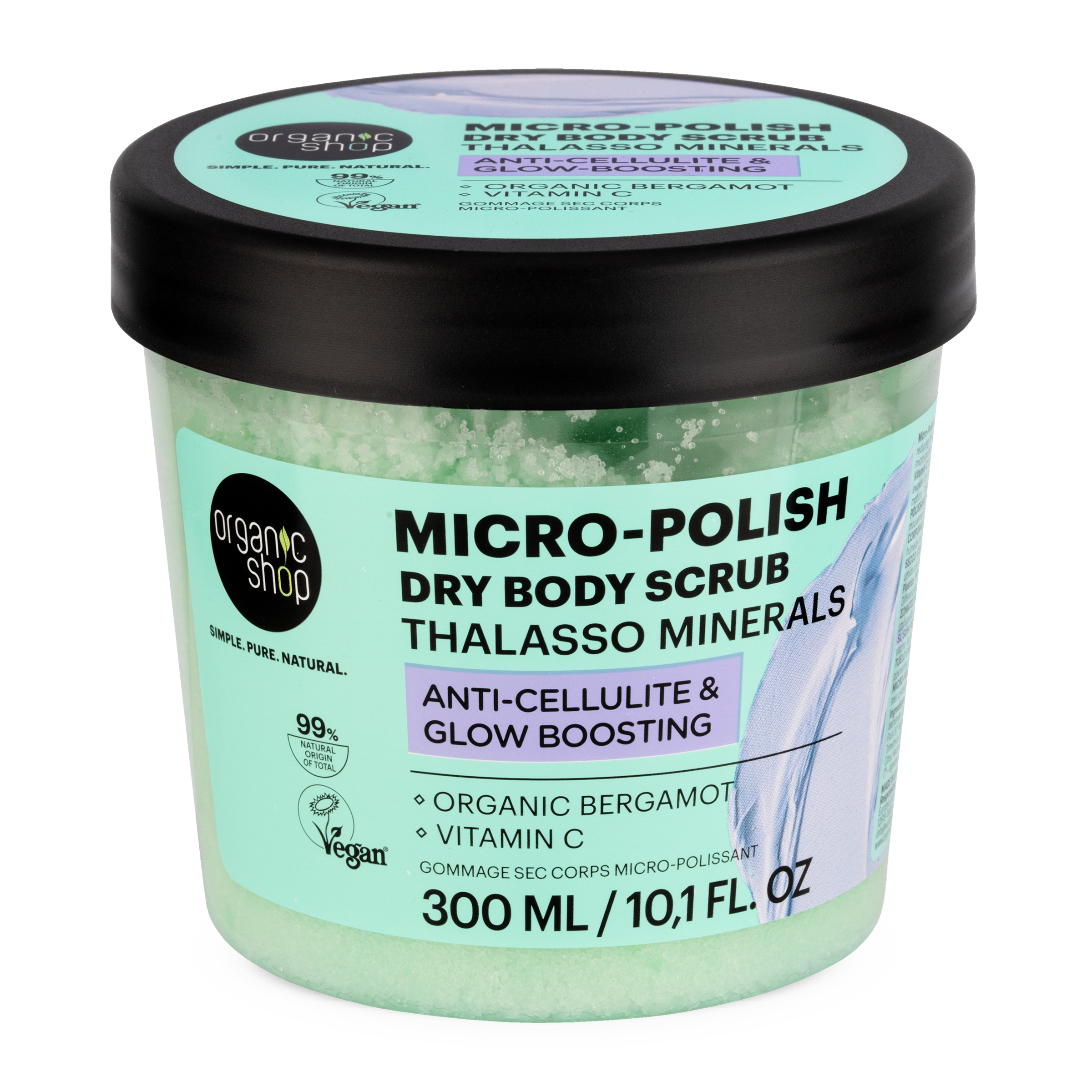 Minerální suchý tělový peeling