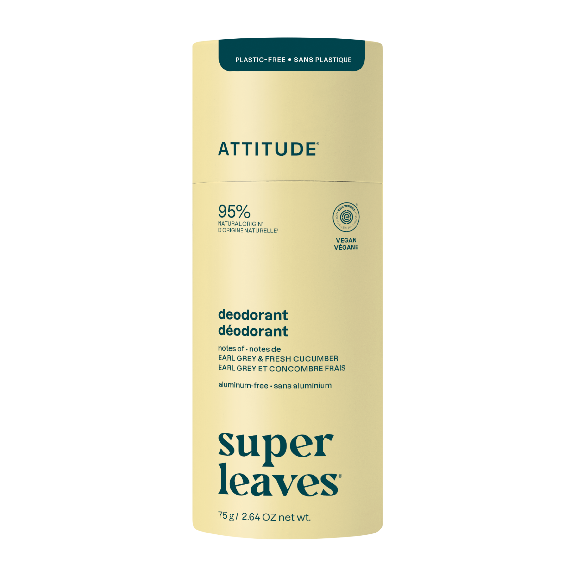 Deodorant tuhý Earl Grey a okurka