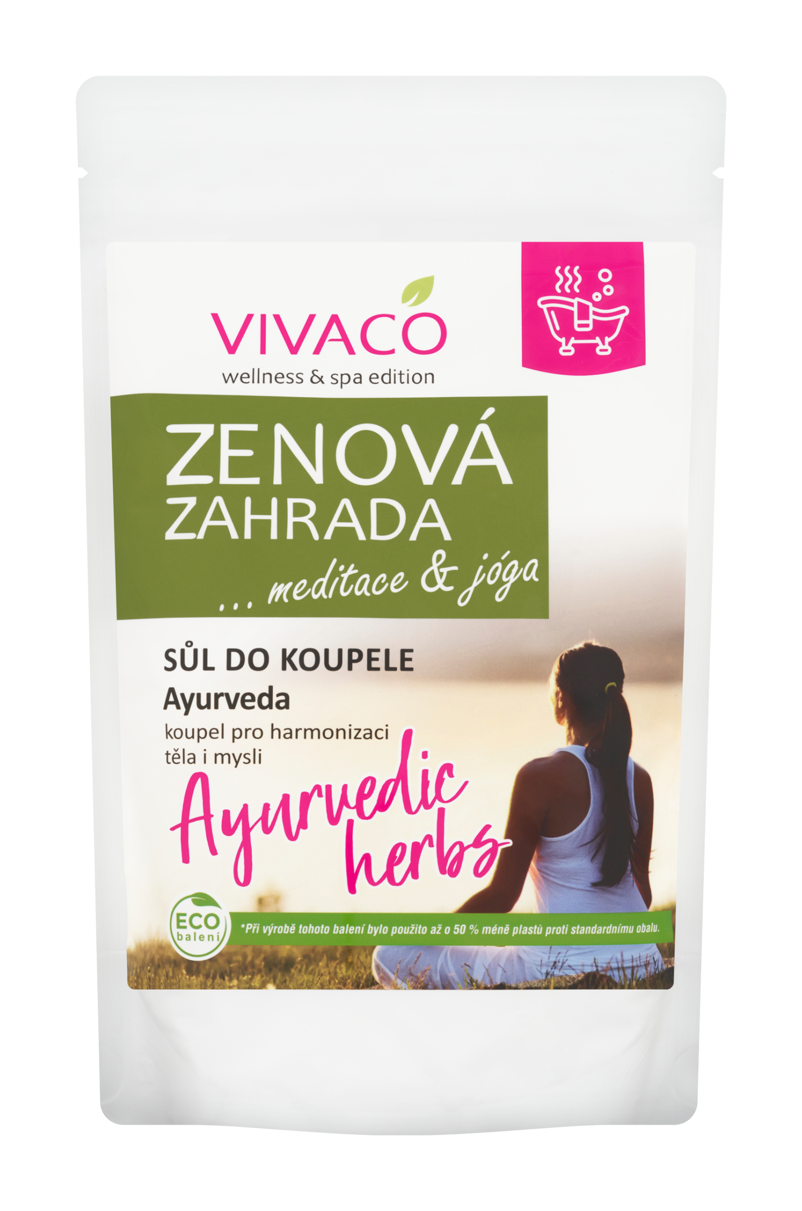 Sůl do koupele ayurveda Zenová zahrada