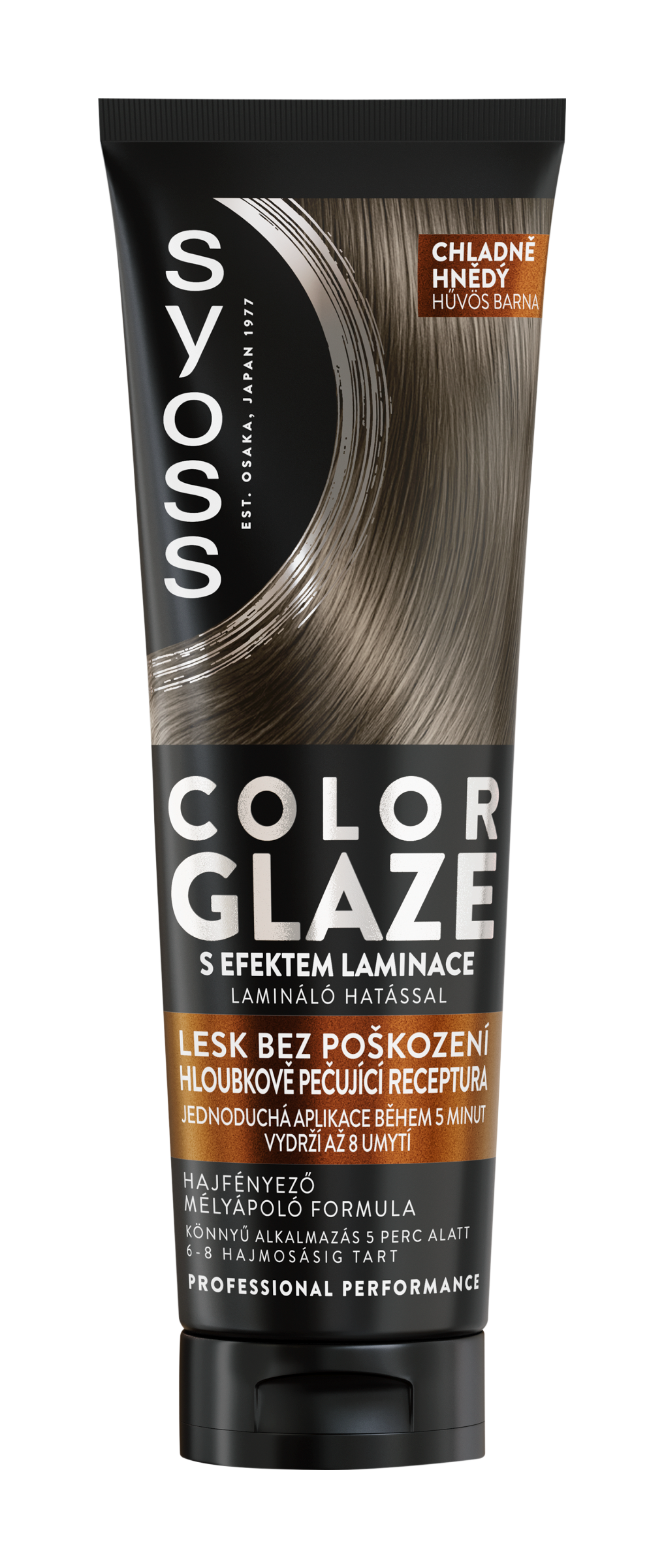 Toner na vlasy Color Glaze Chladně hnědý