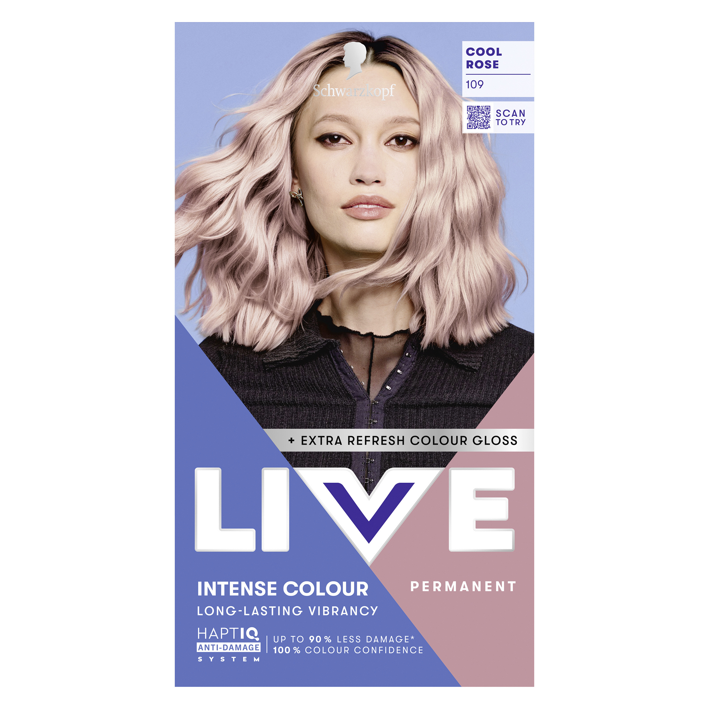 Schwarzkopf Barva na vlasy Live 109 Chladná růžová