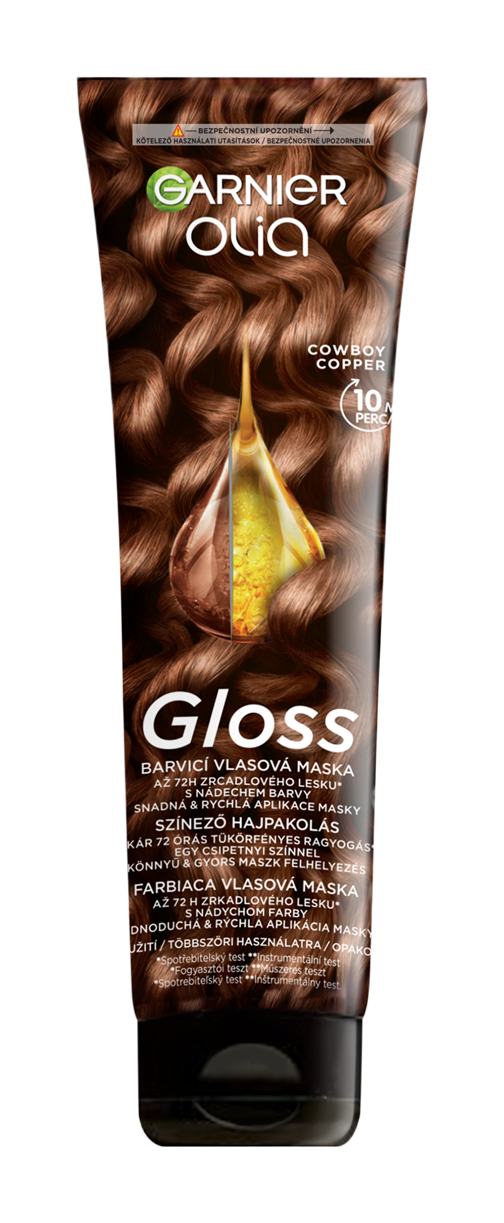 Barvicí vlasová maska Gloss Cowboy copper