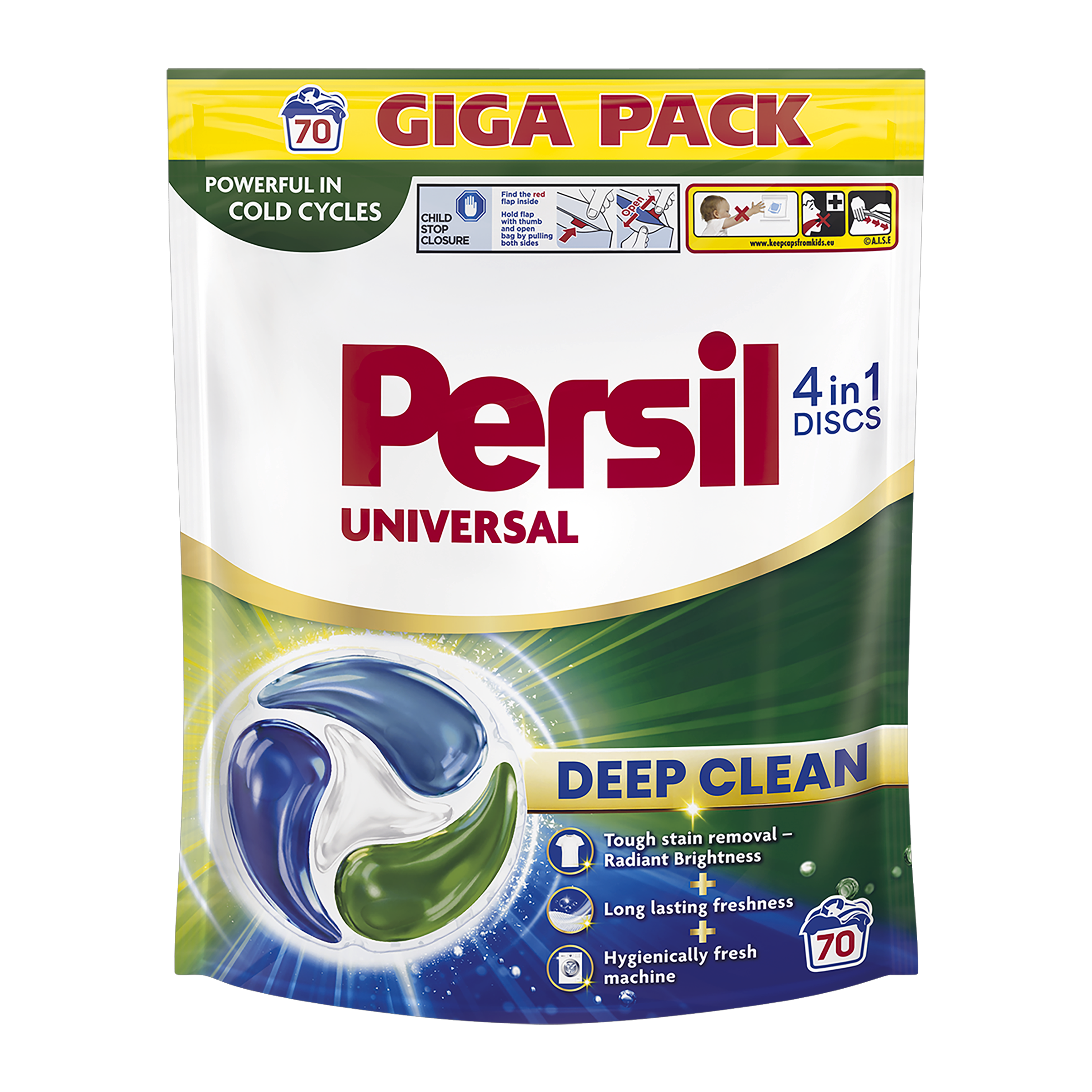 Kapsle na praní Discs 4v1 Universal 70 pd