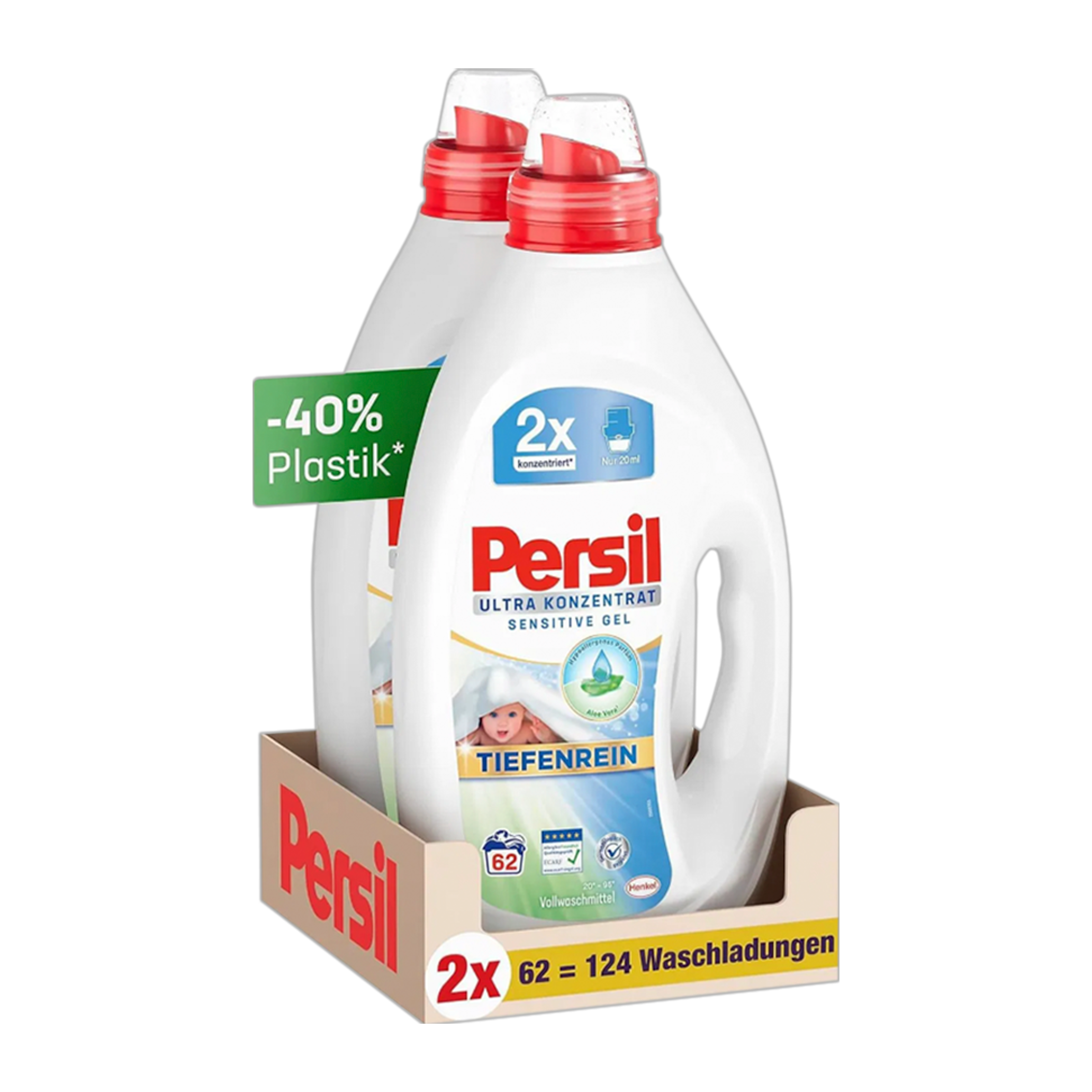 Persil Prací gel Sensitive Ultra koncentrovaný 124 pd