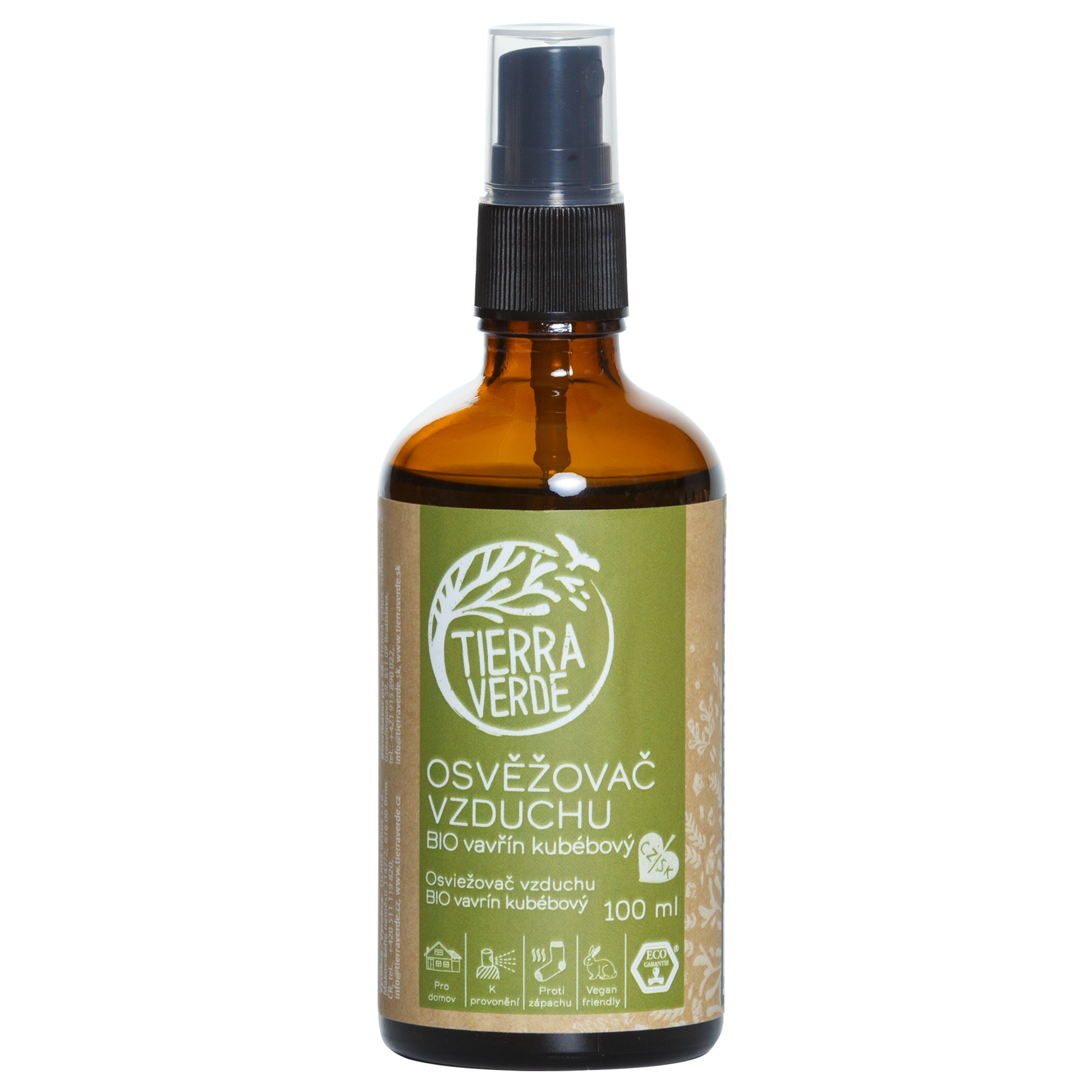 Tierra Verde Osvěžovač vzduchu Bio Vavřín kubébový 100 ml