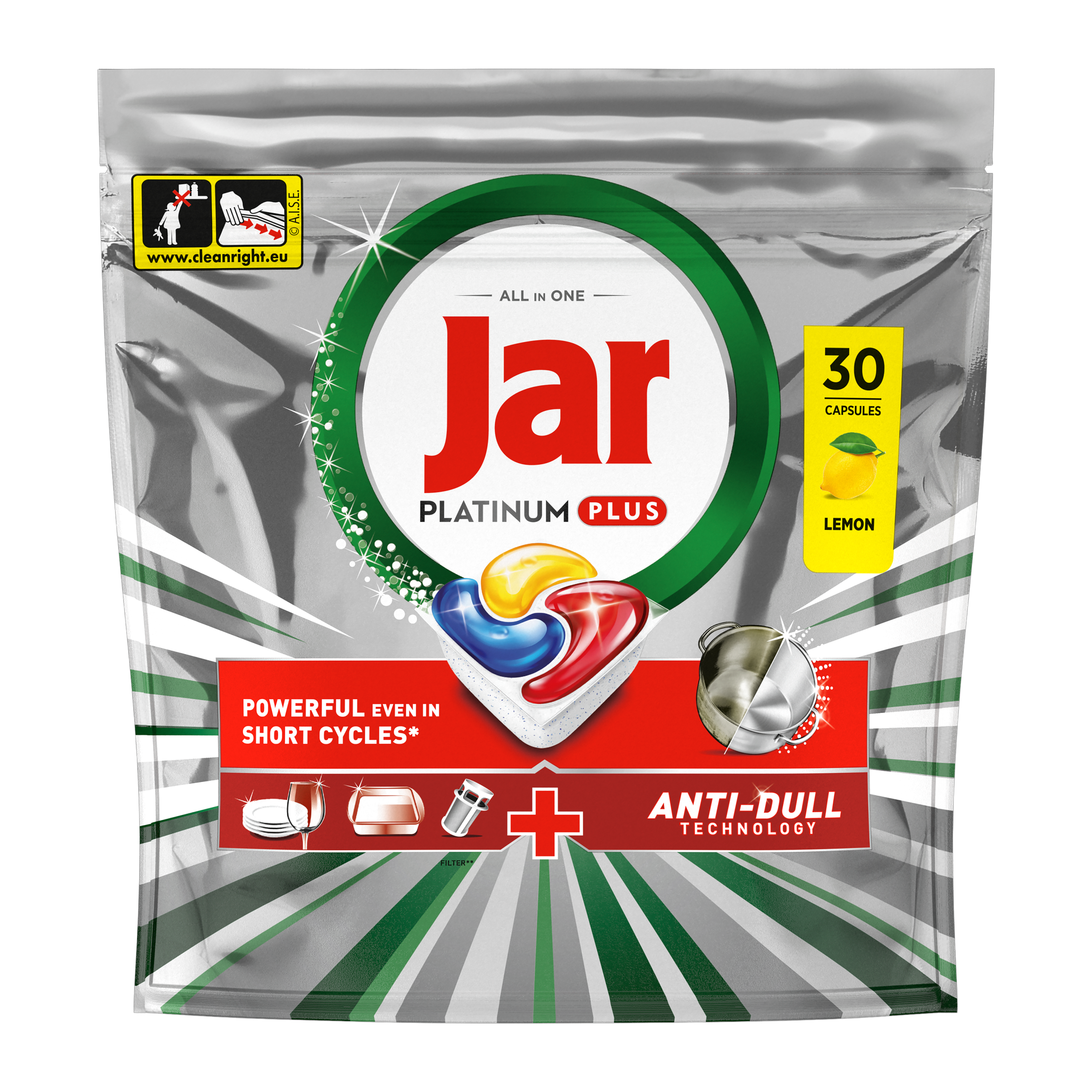 Tablety do myčky Platinum Plus All in one Lemon 30 ks