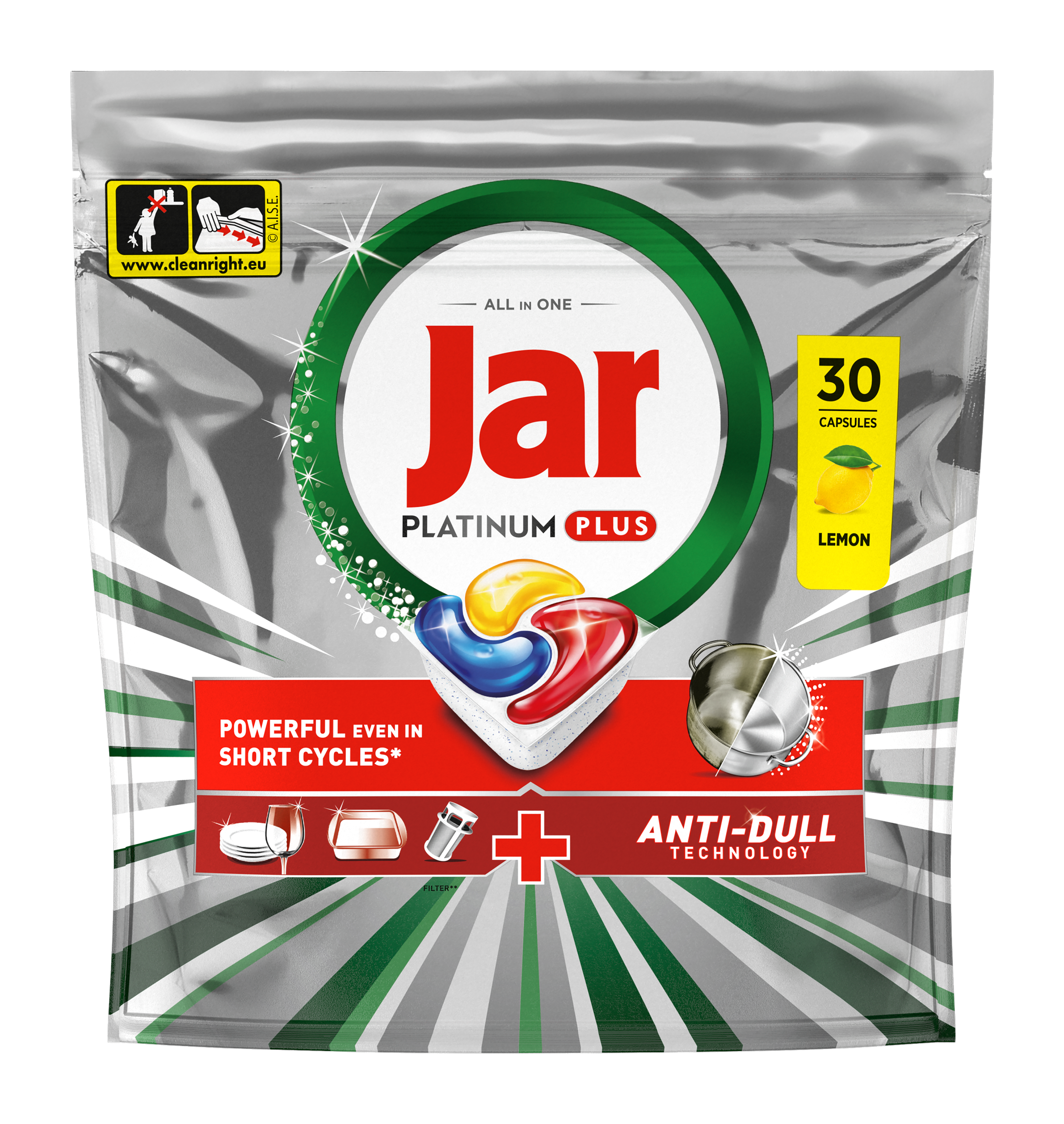 Jar Tablety do myčky Platinum Plus All in one Lemon 30 ks 30 ks