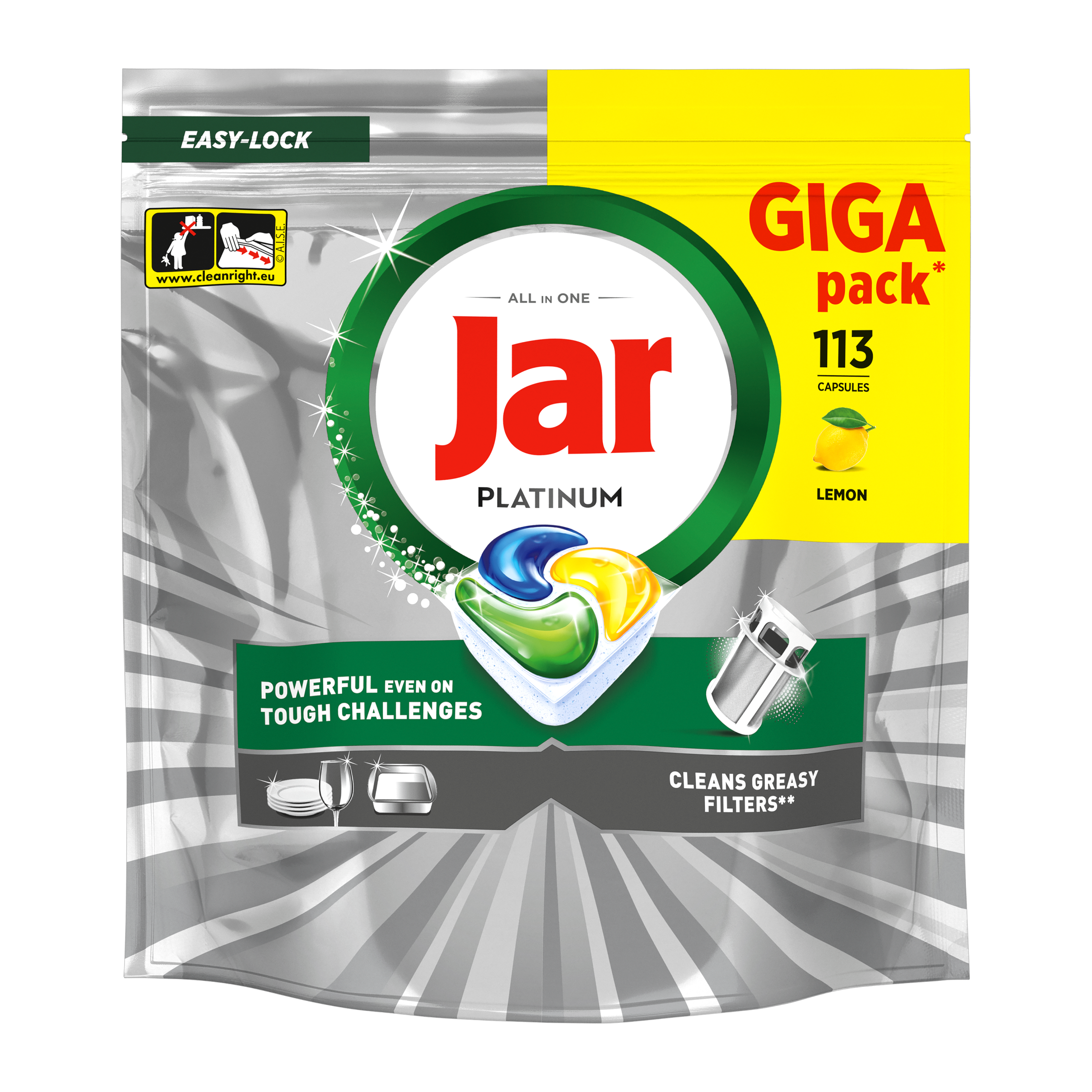 Tablety do myčky Platinum All in one Lemon 113 ks