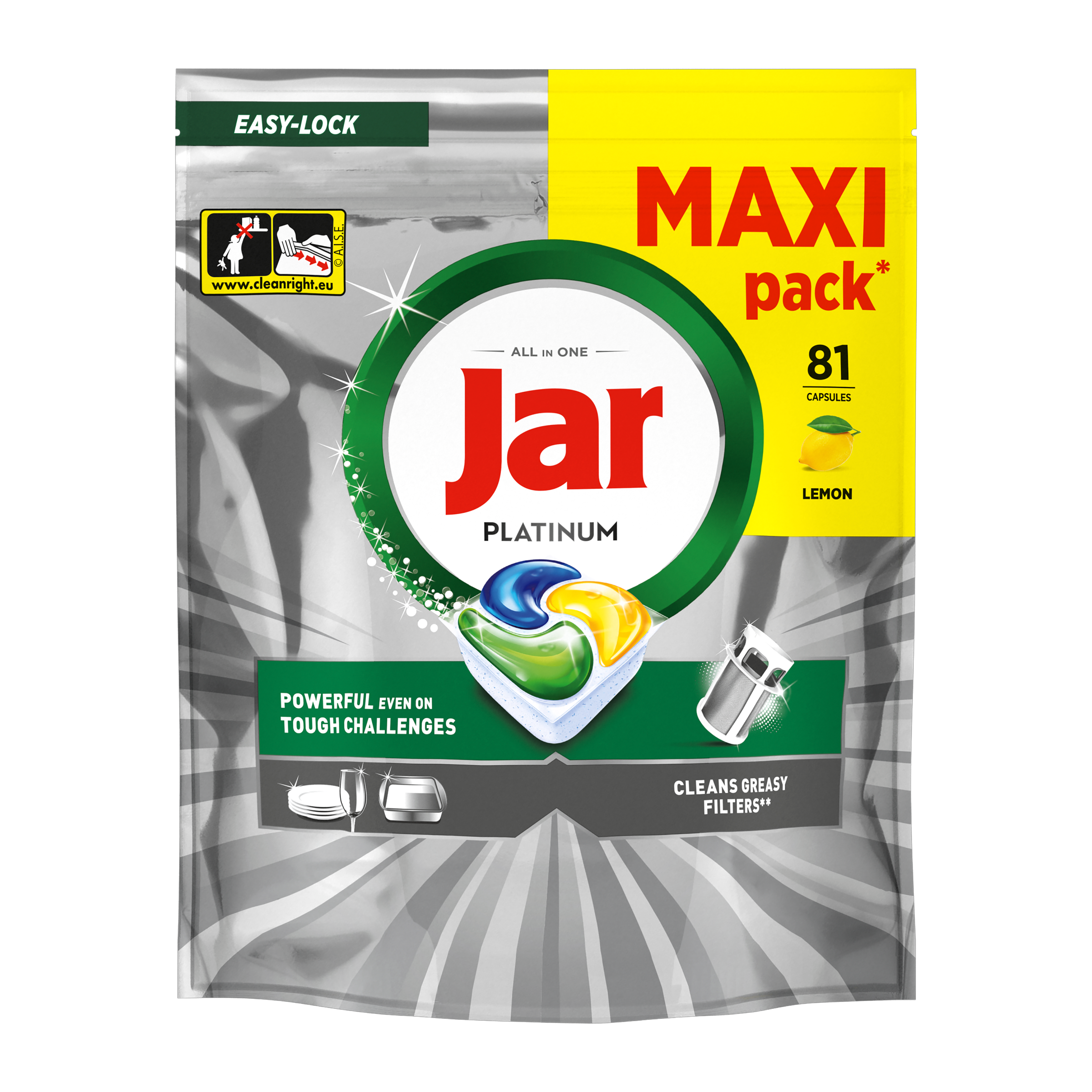 Tablety do myčky Platinum All in One Lemon 81 ks