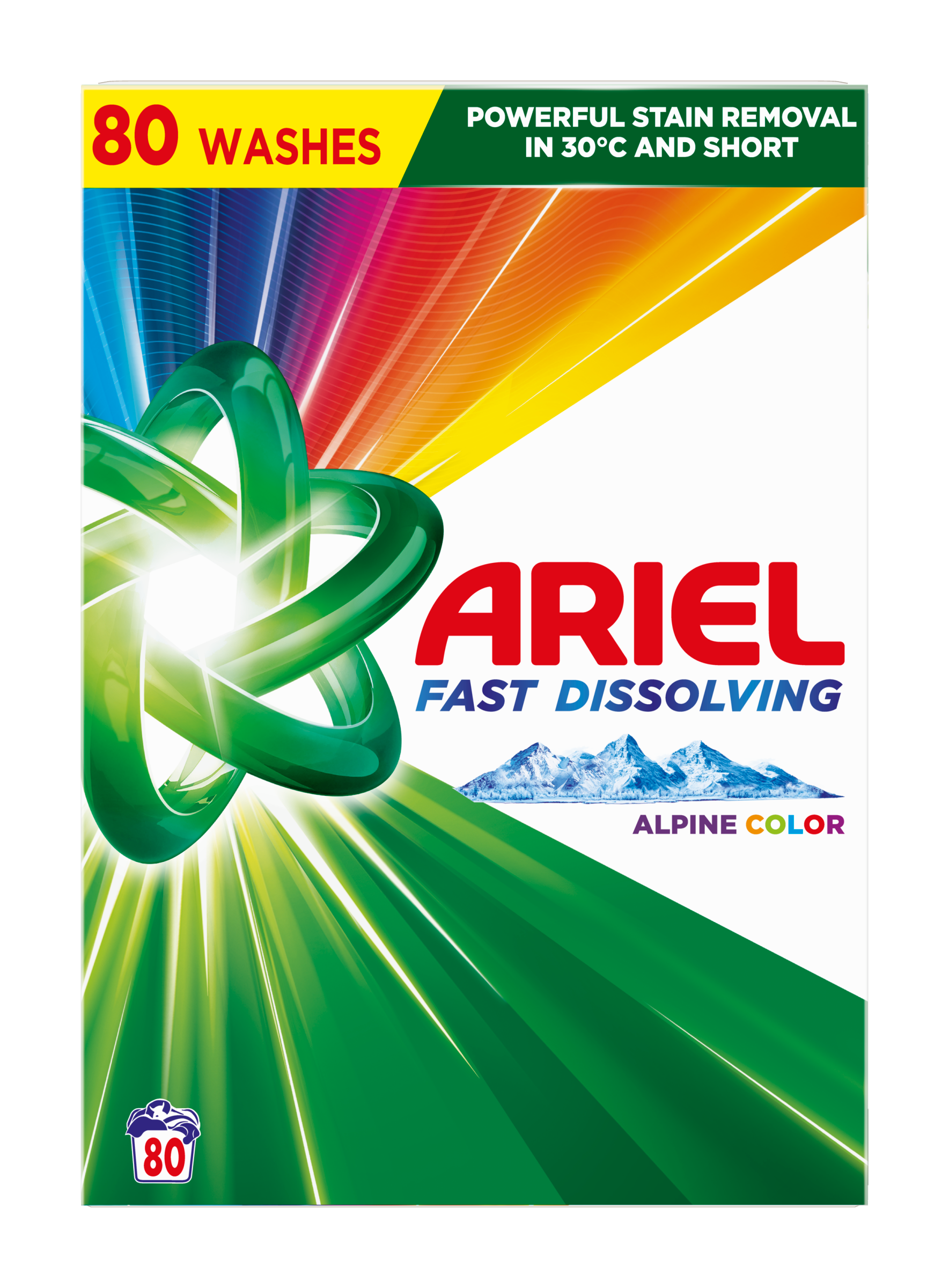 Prací prášek Alpine Color Fast Dissolving 80 pd