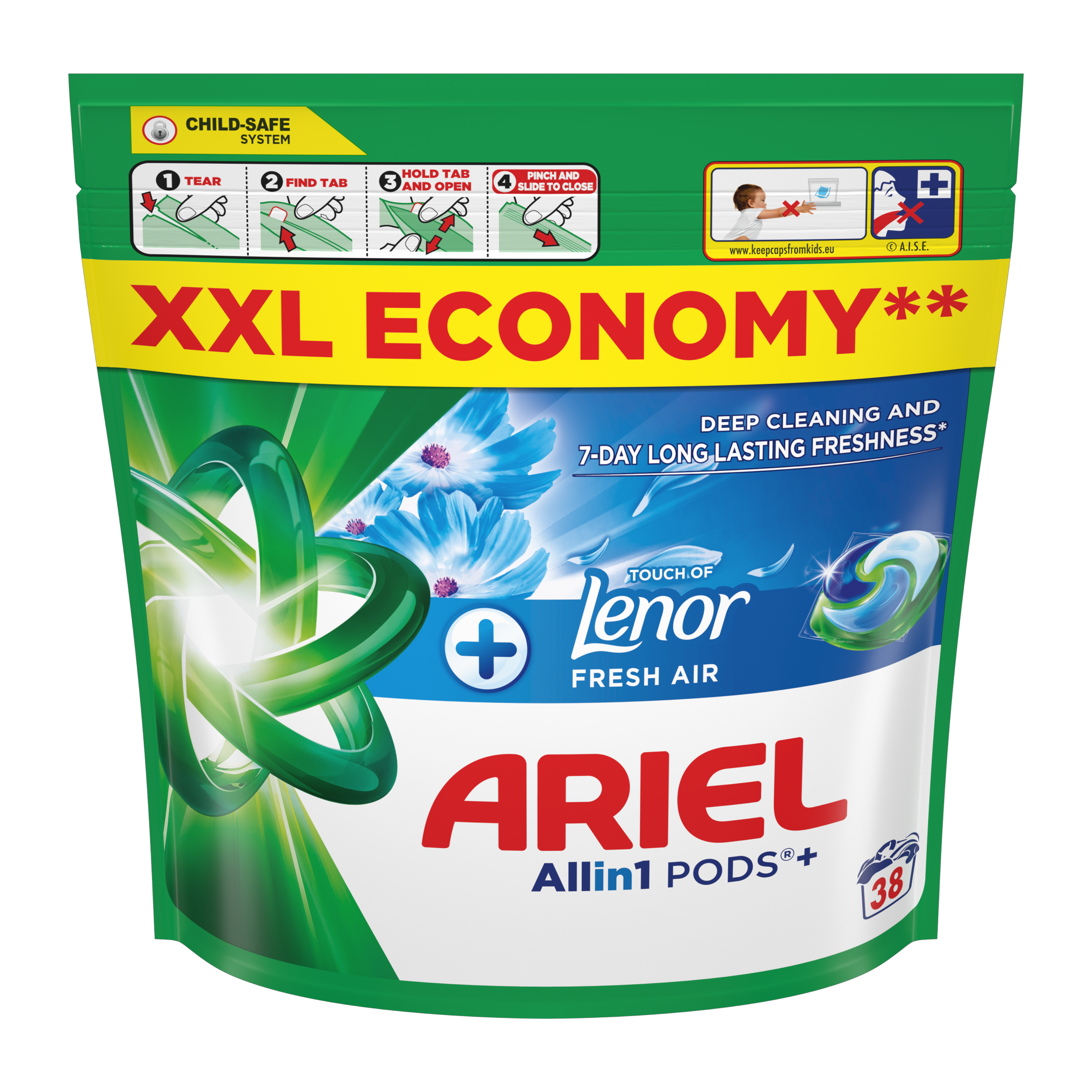 Kapsle na praní All-in-1 PODS+ 38 pd