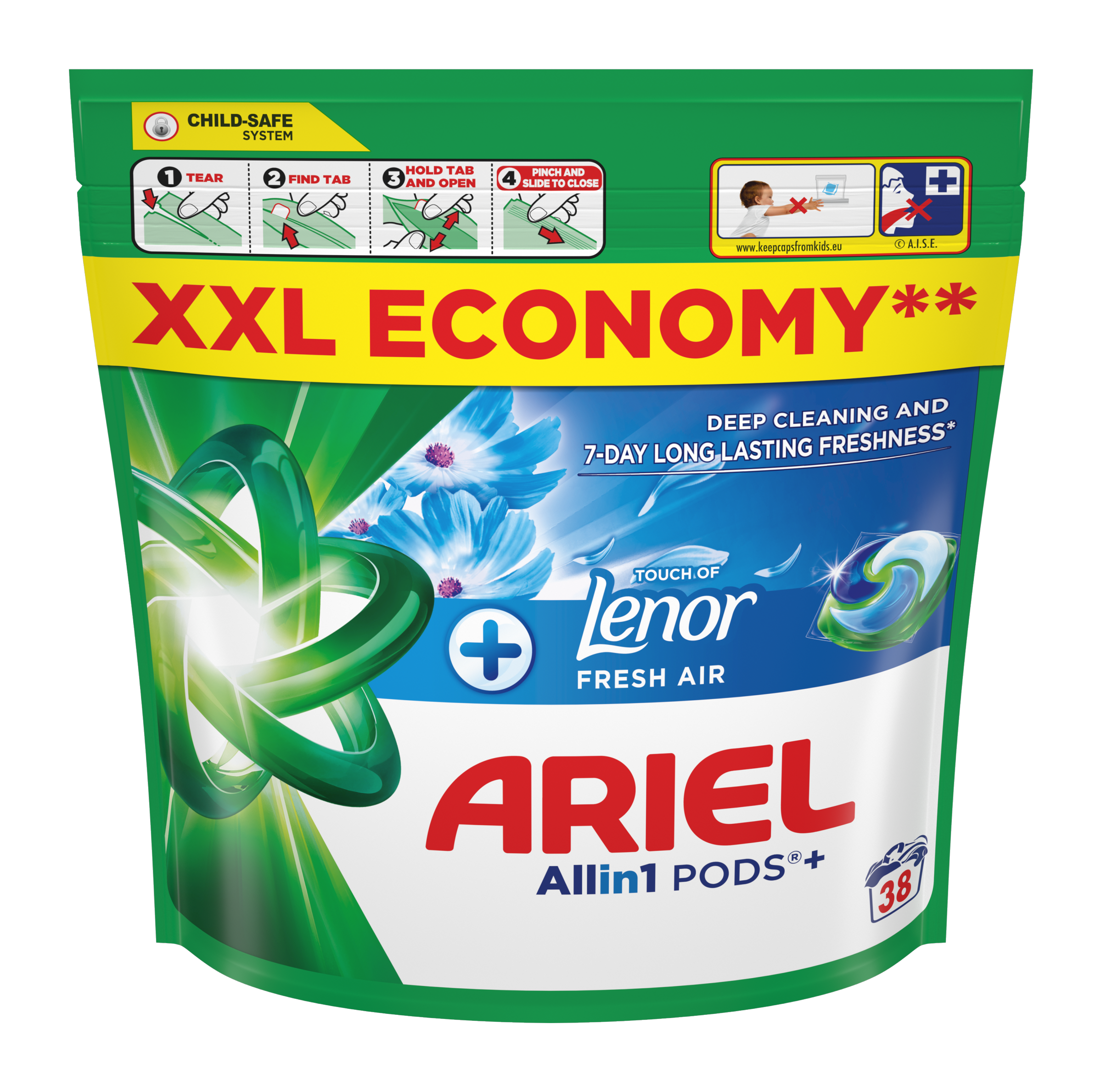 Ariel Kapsle na praní All-in-1 PODS+ 38 pd