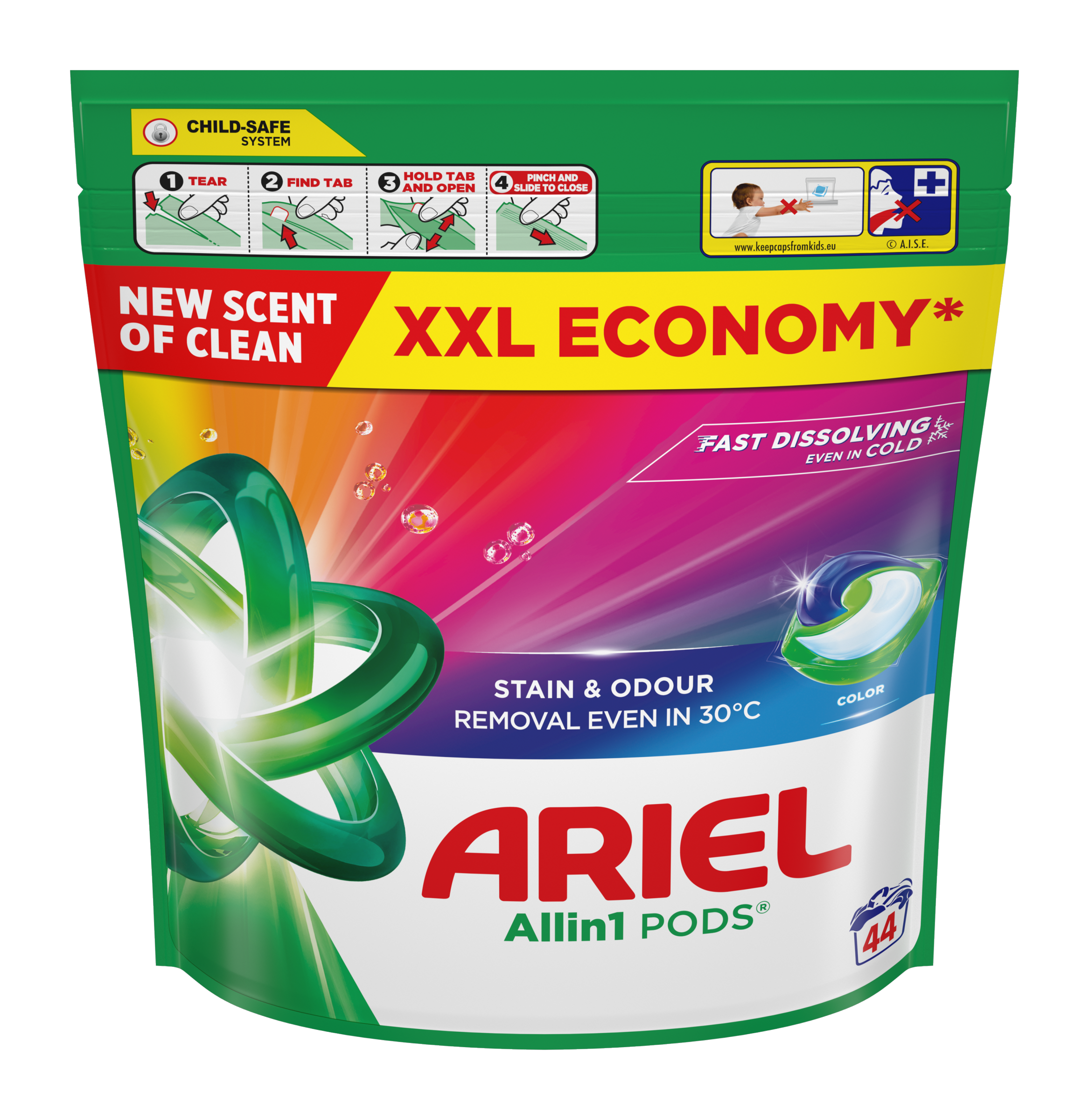 Ariel Kapsle na praní All-in-1 PODS Color 44 pd