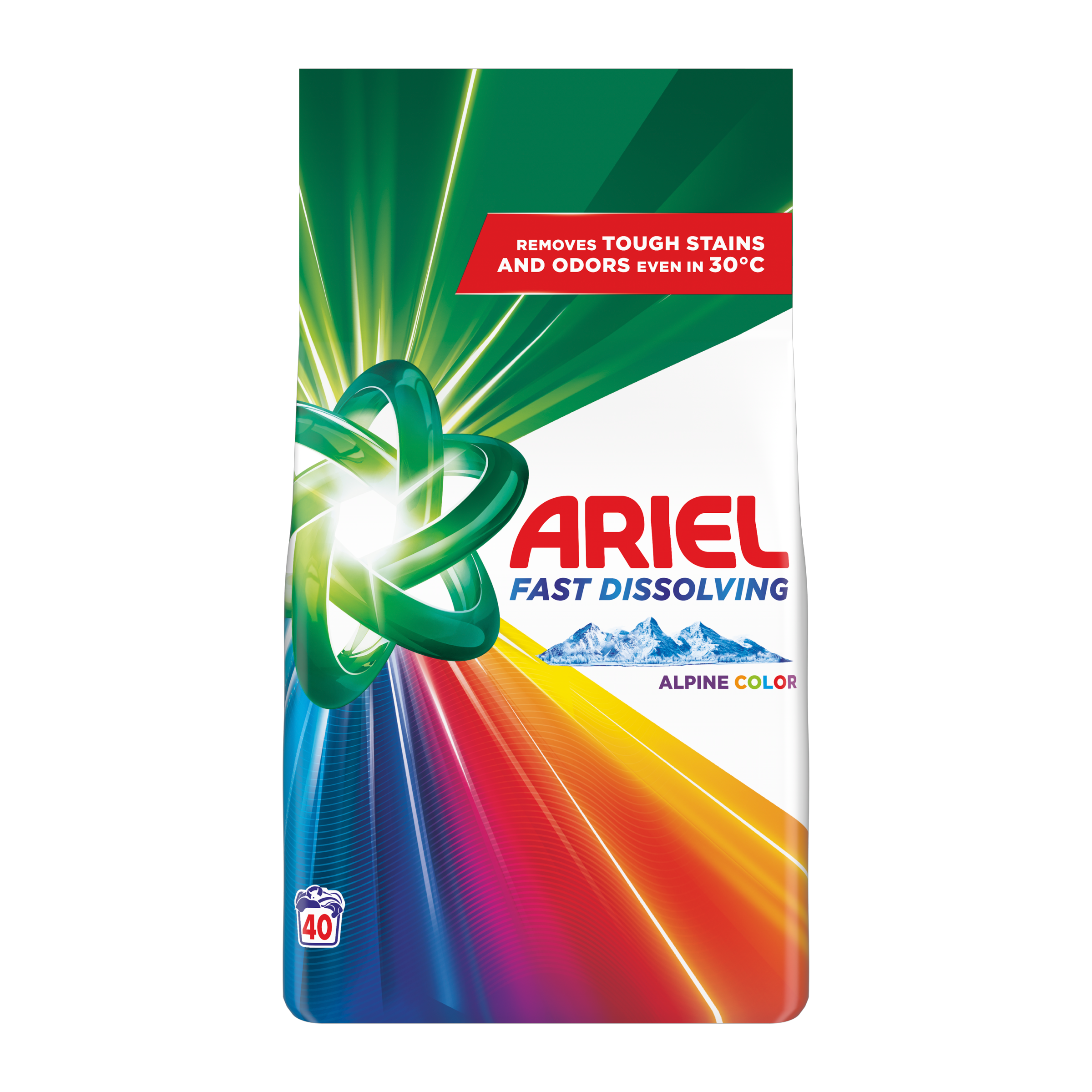 Prací prášek Alpine Color Fast Dissolving 40 pd