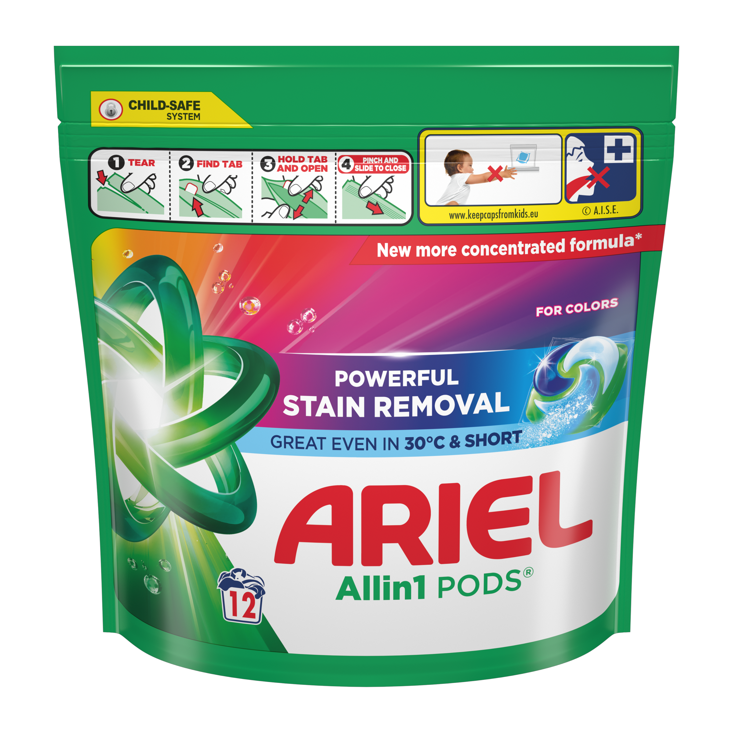 Kapsle na praní All-in-1 PODS Color 12 pd