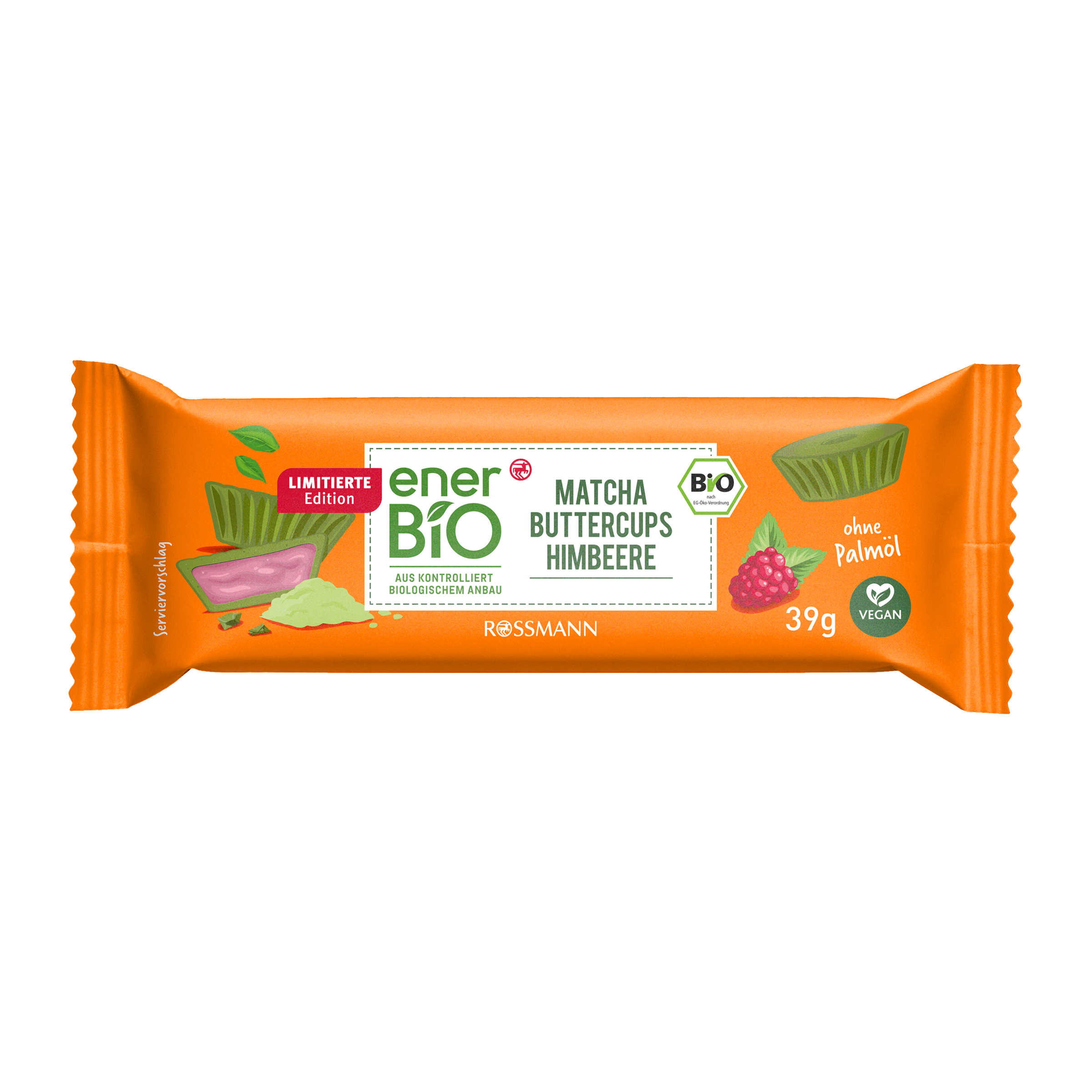 Košíčky Matcha a malina