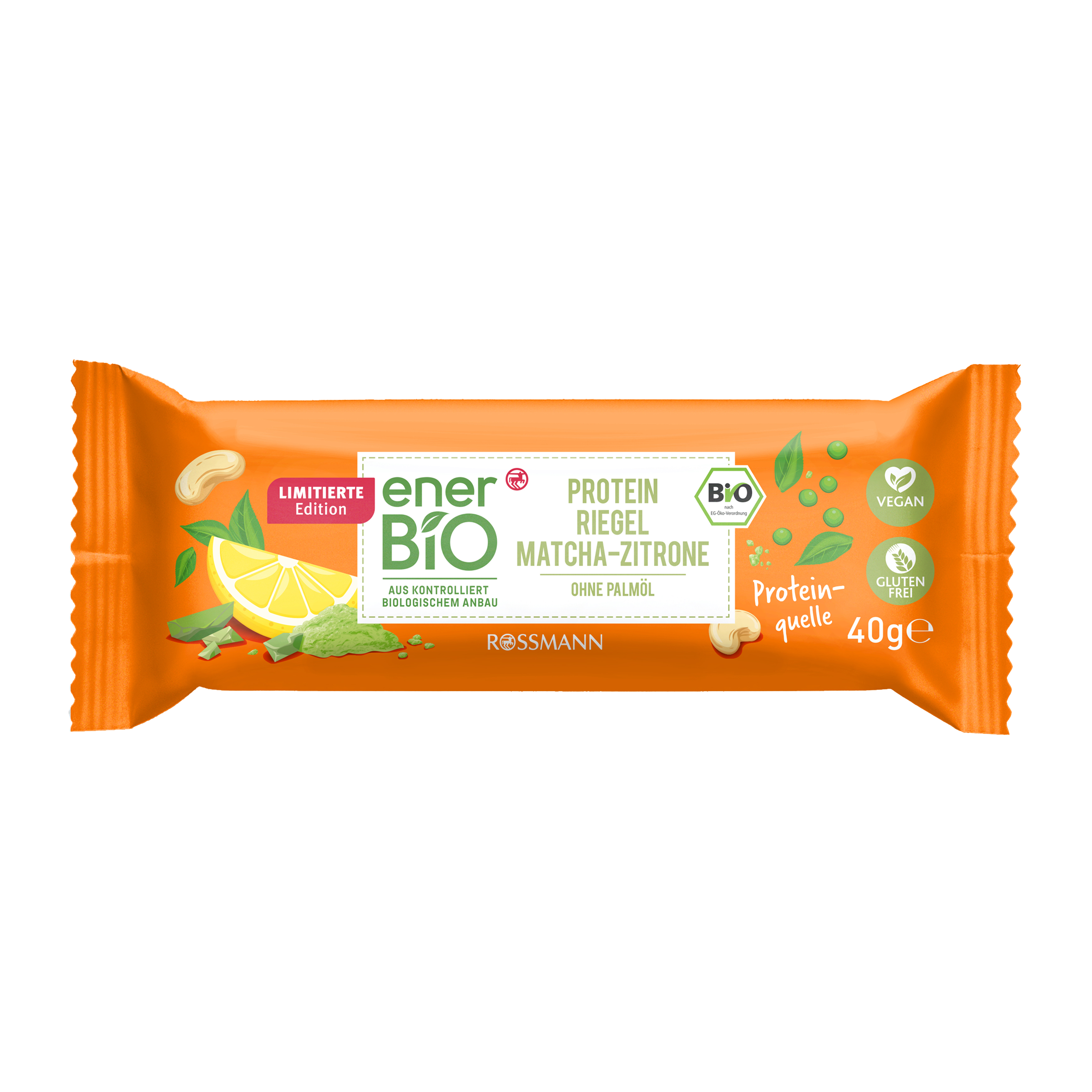 Proteinová tyčinka Matcha a citron