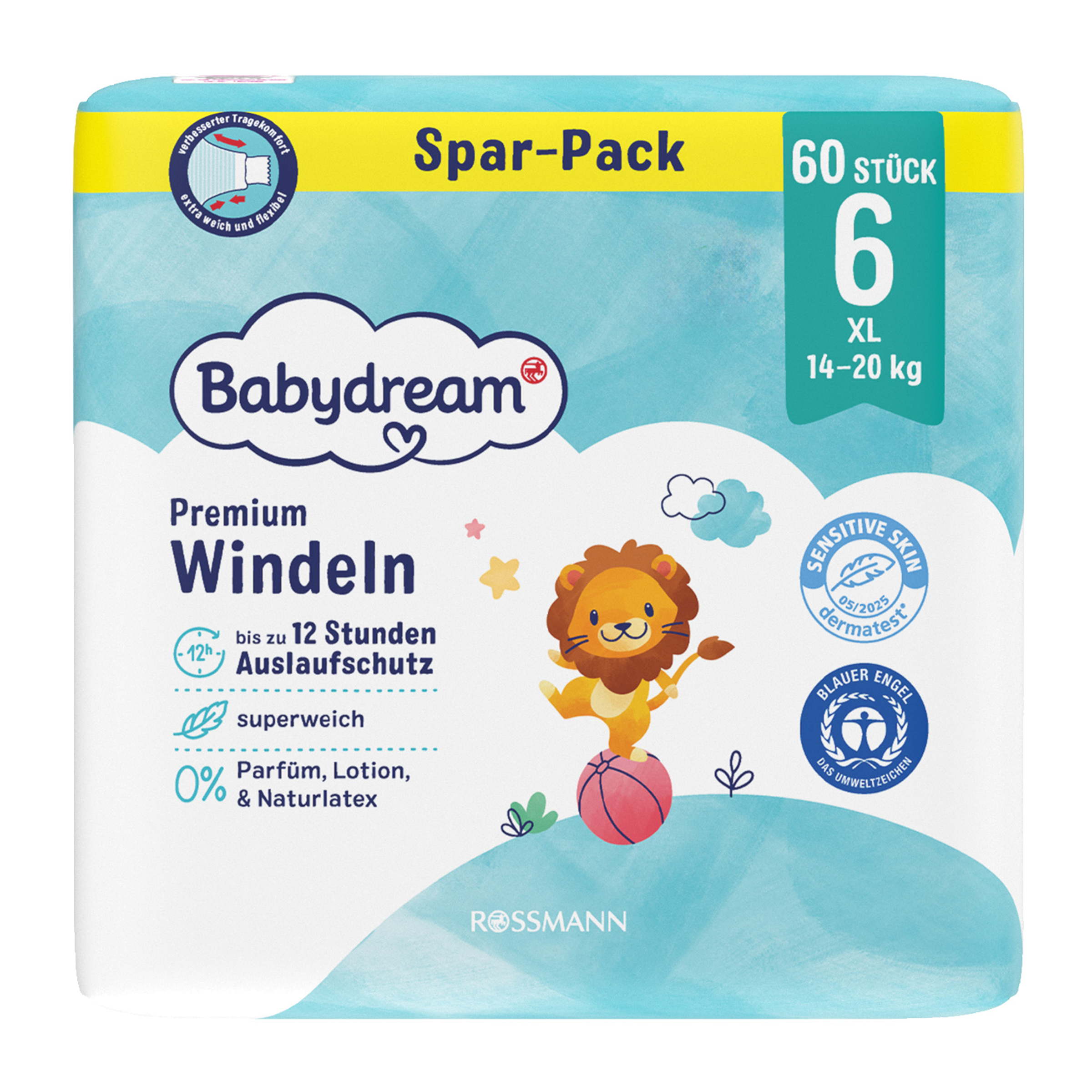 Pleny Premium XL, 14–20 kg, vel. 6 60 ks