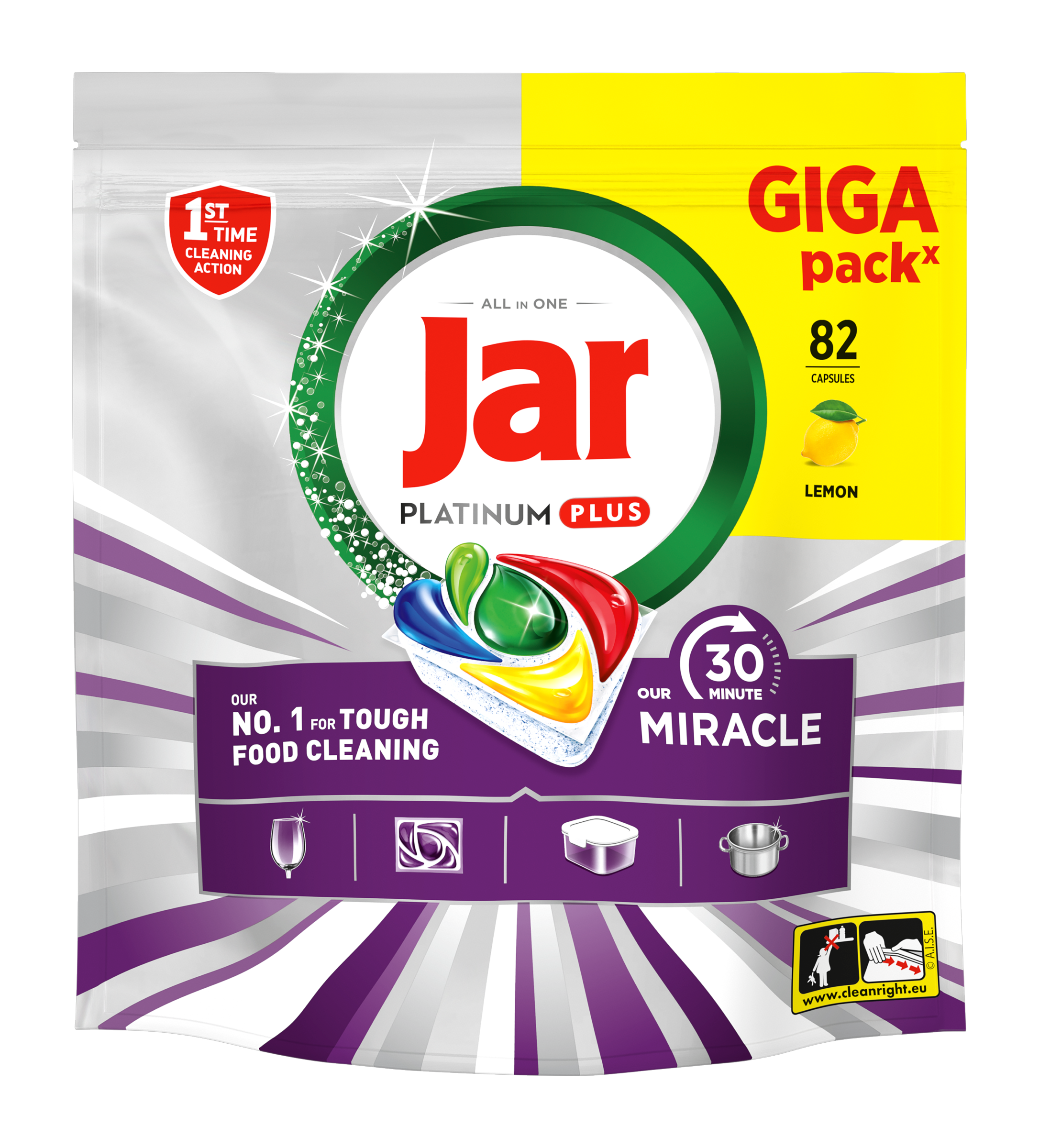 Jar Tablety do myčky Our 30 Minute Miracle Platinum Plus 82 ks 82 ks