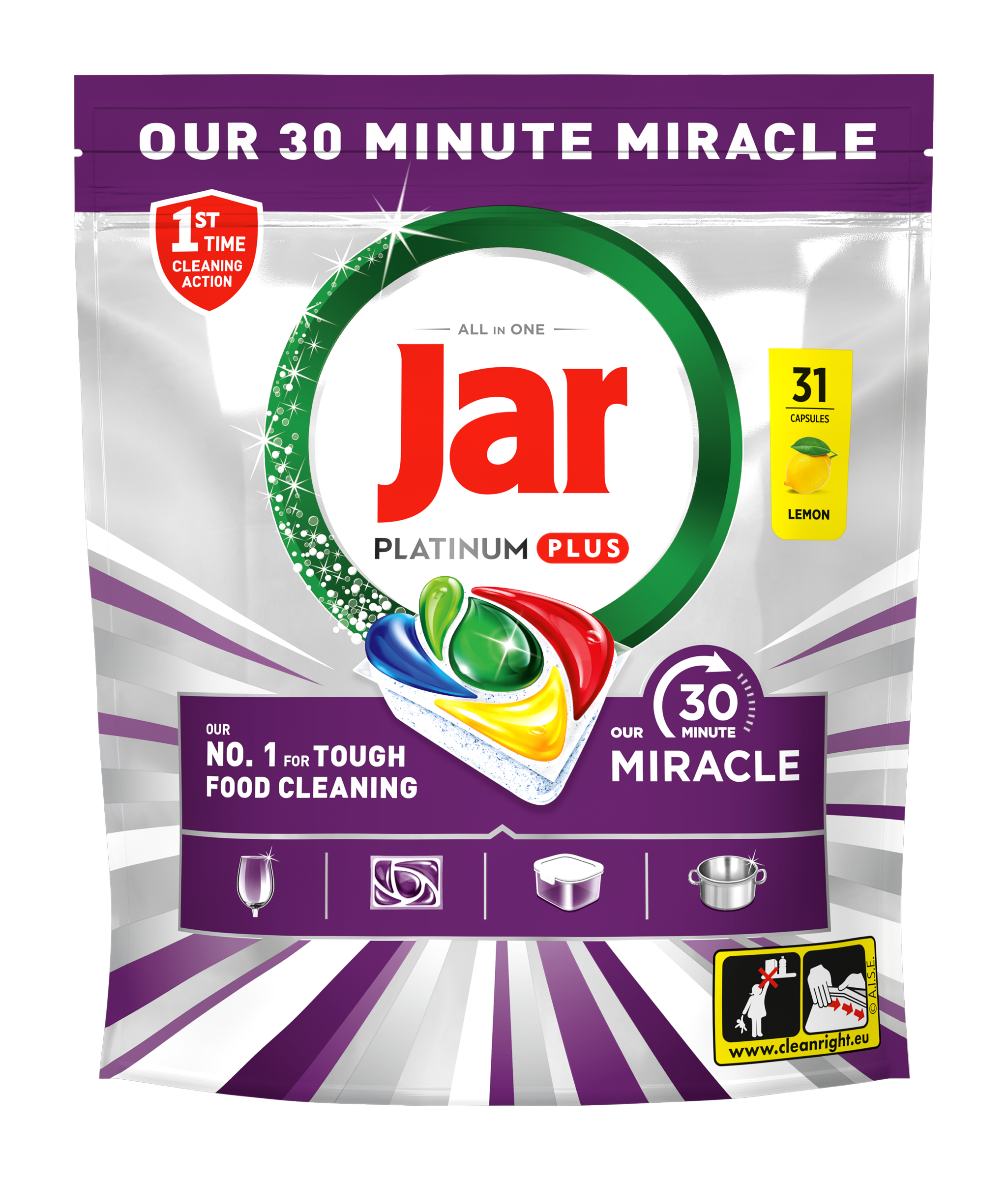 Tablety do myčky Our 30 Minute Miracle Platinum Plus 31 ks