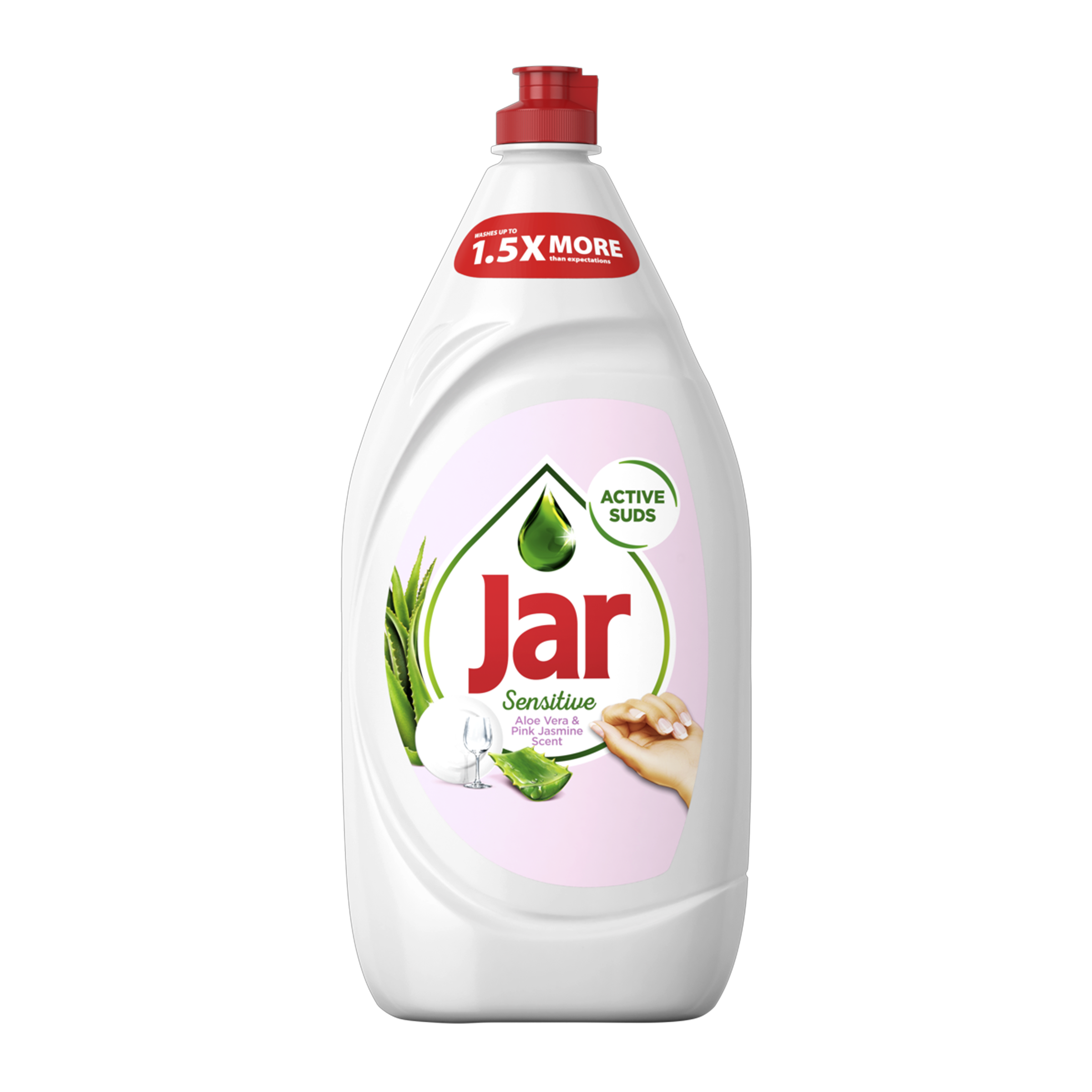 Tekutý prostředek na mytí nádobí Sensitive Aloe Vera & Pink Jasmine 