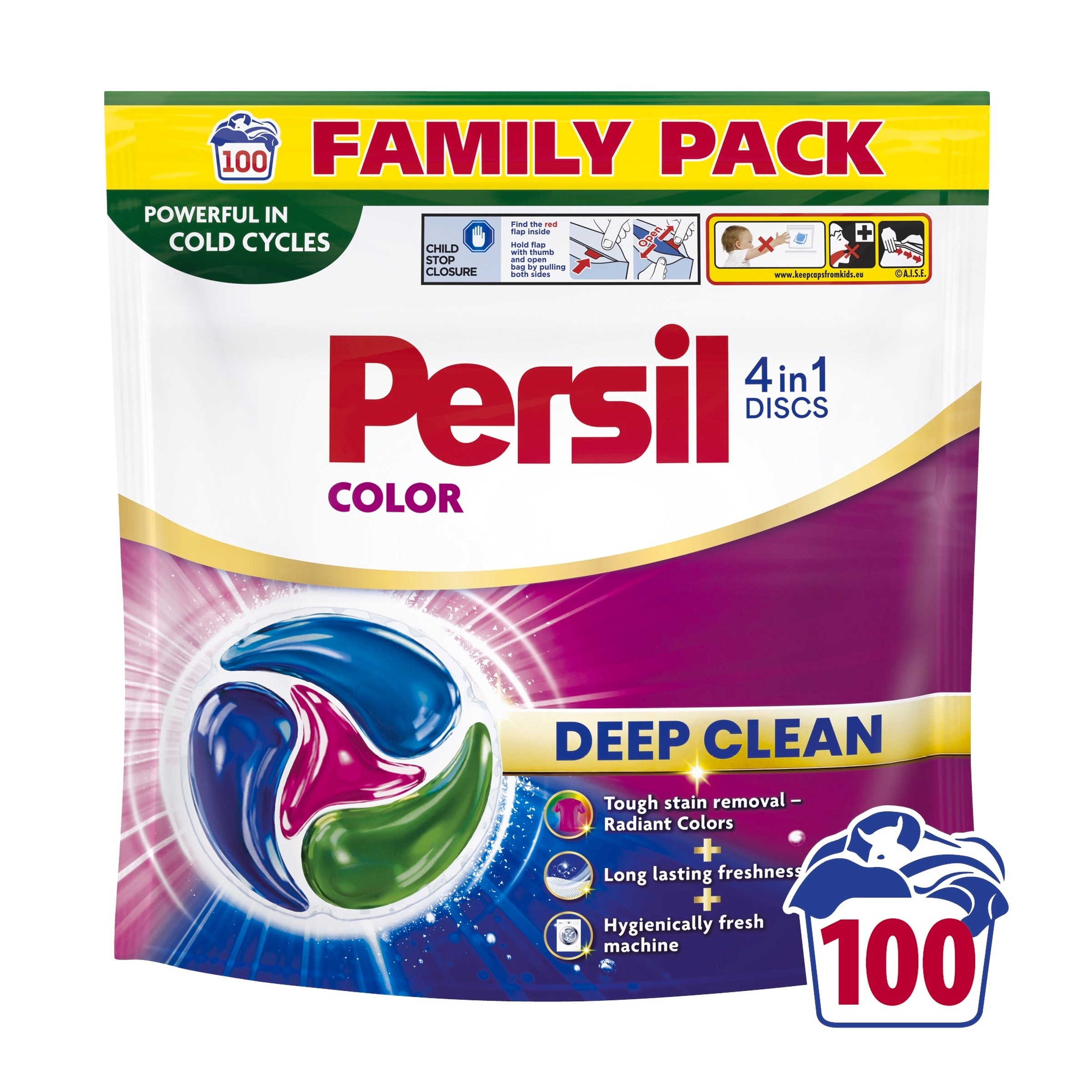 Persil Kapsle na praní Deep Clean 4v1 Discs Color 100 pd