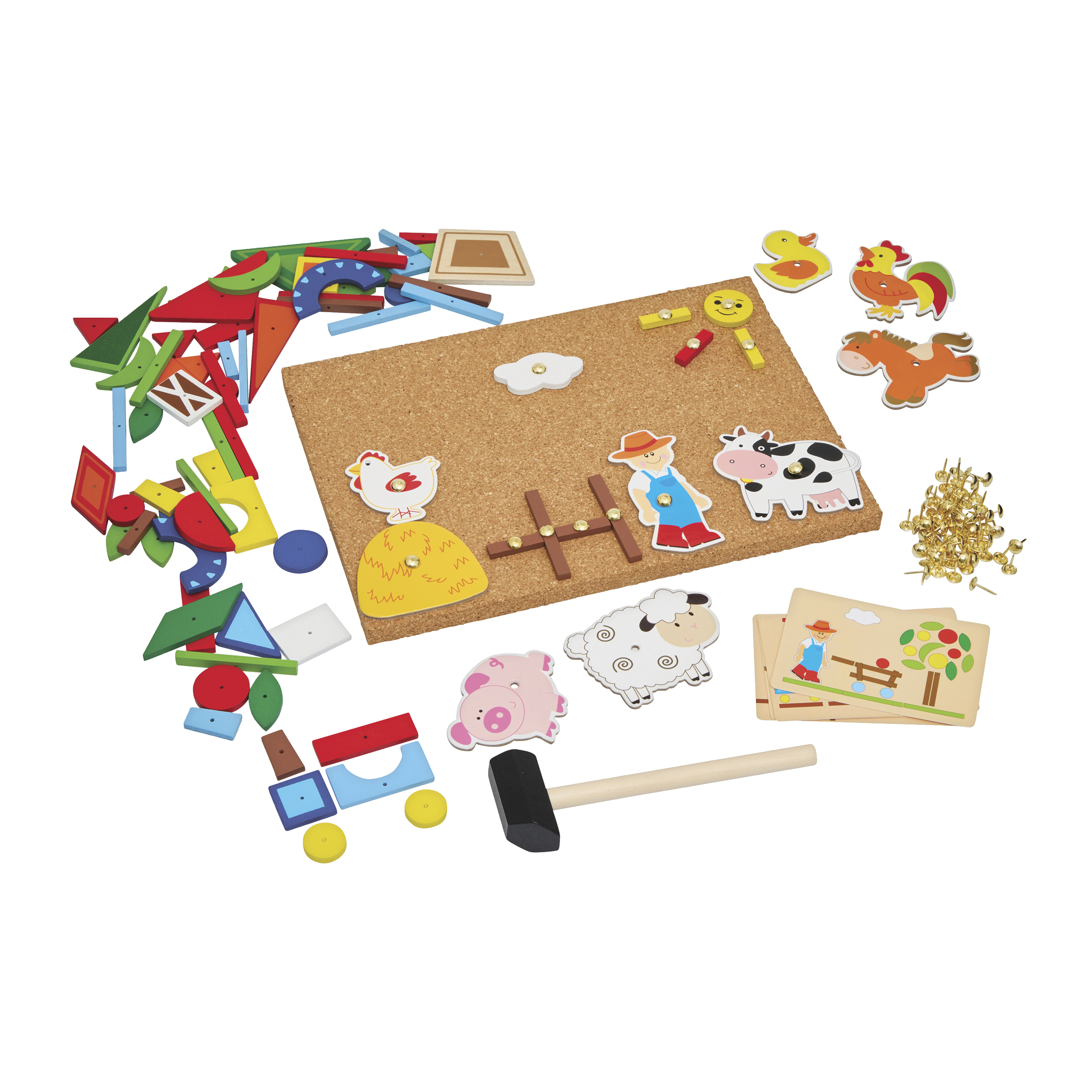 Dětská zatloukací tabulka Farma