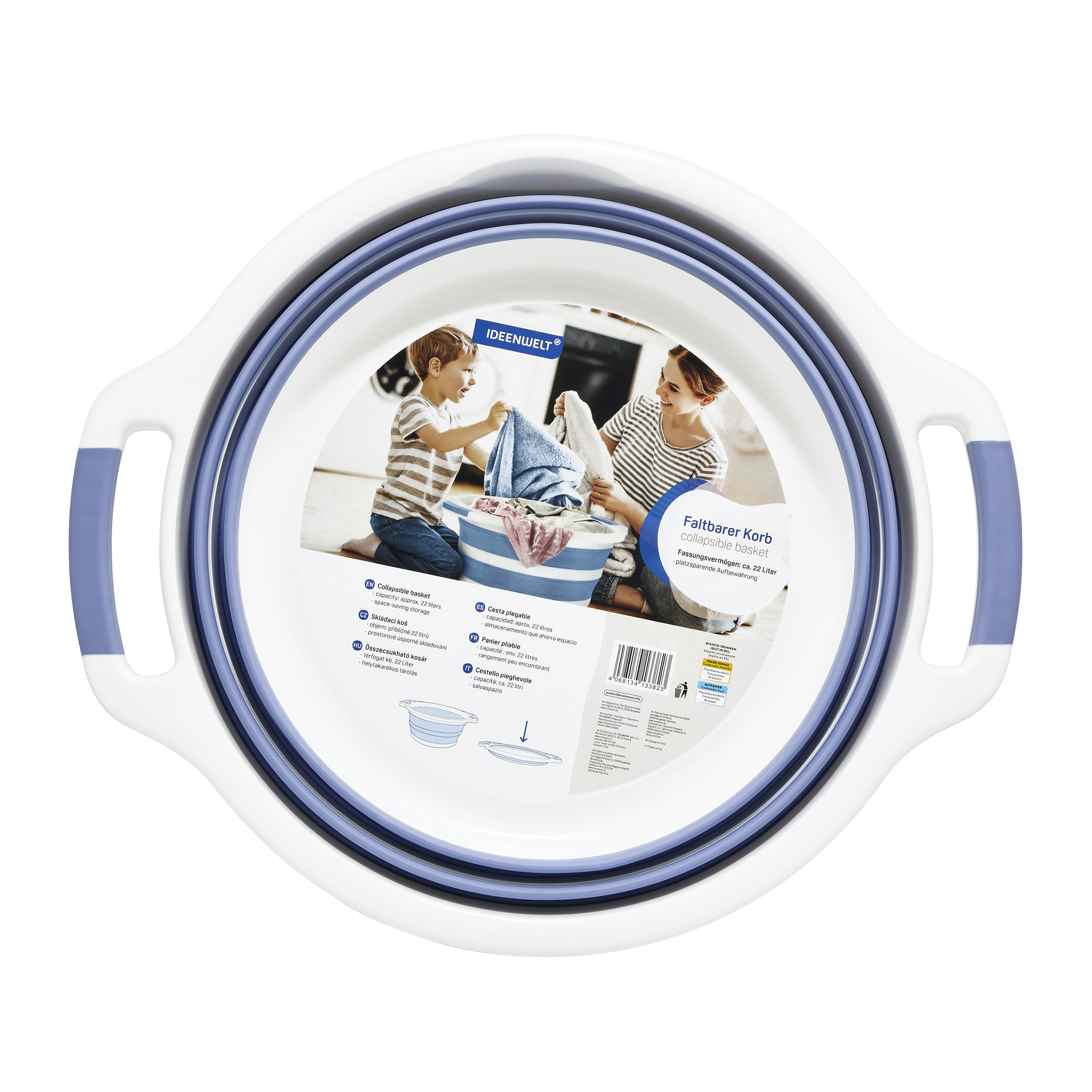 Skládací koš na prádlo 22 l