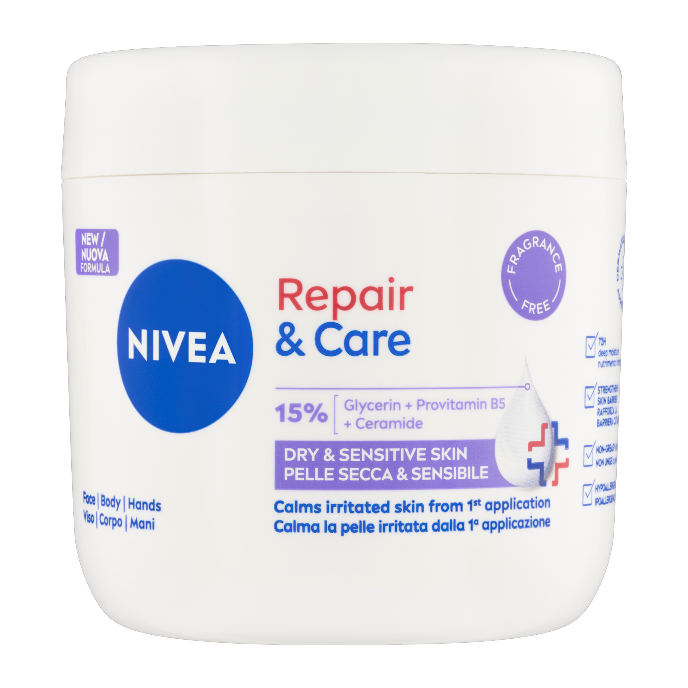 Tělový krém Repair & Care Sensitive