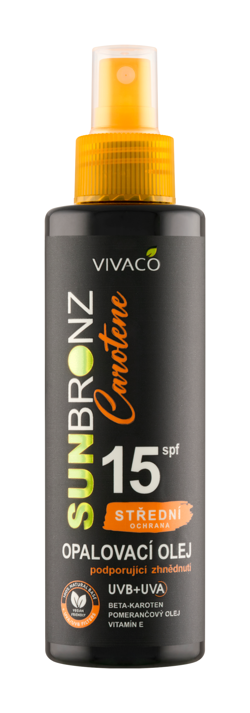 Opalovací olej podporující zhnědnutí Sunbronz Carotene SPF 15