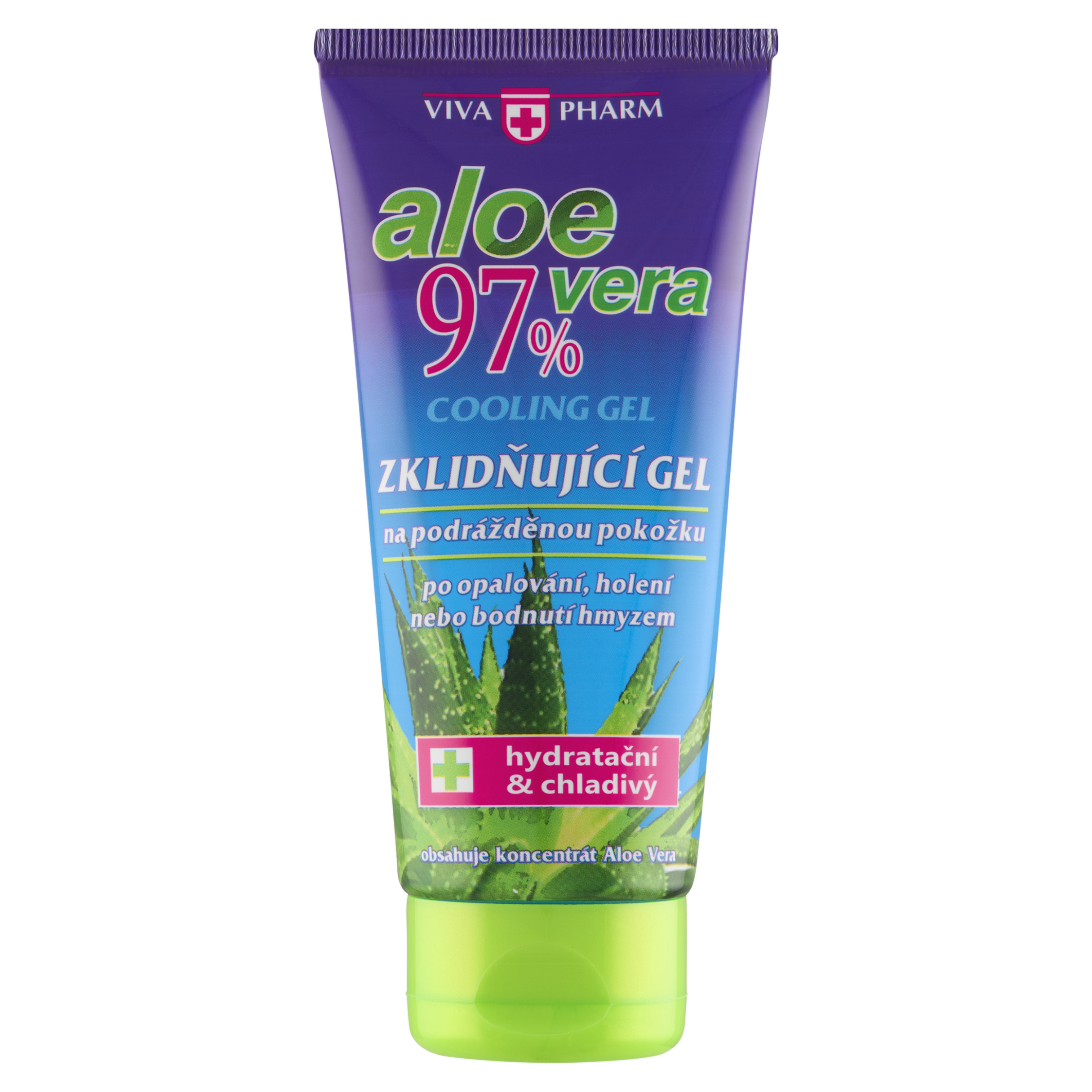 Vivapharm Zklidňující gel na podrážděnou pokožku Aloe vera 97% 100 ml
