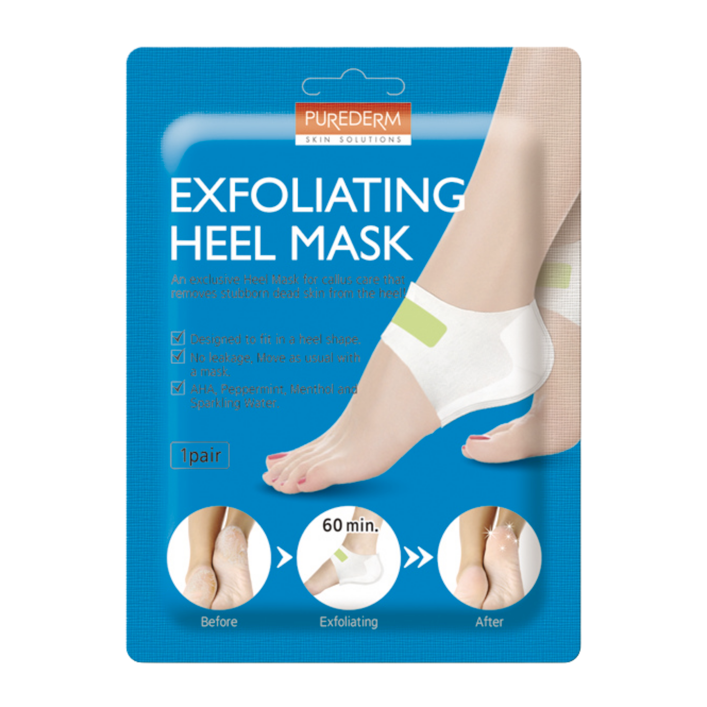 Exfoliační maska na paty