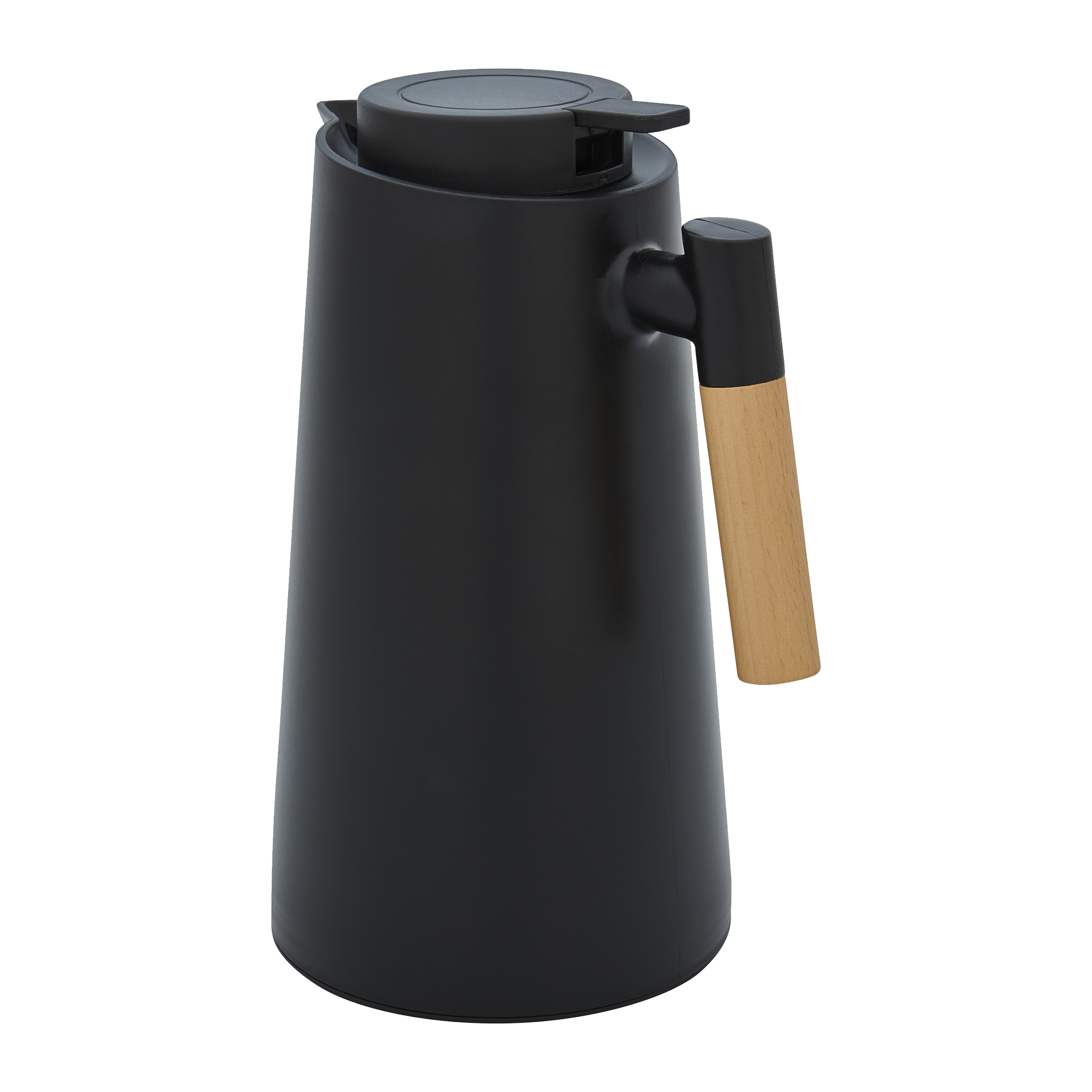 Konvice s dřevěnou rukojetí