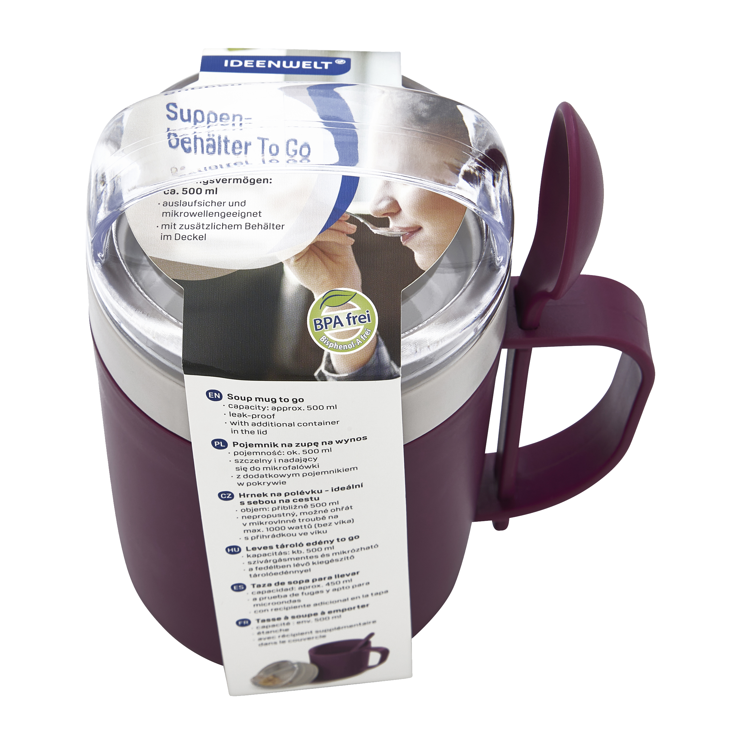 Hrnek na polévku To go Fialový
