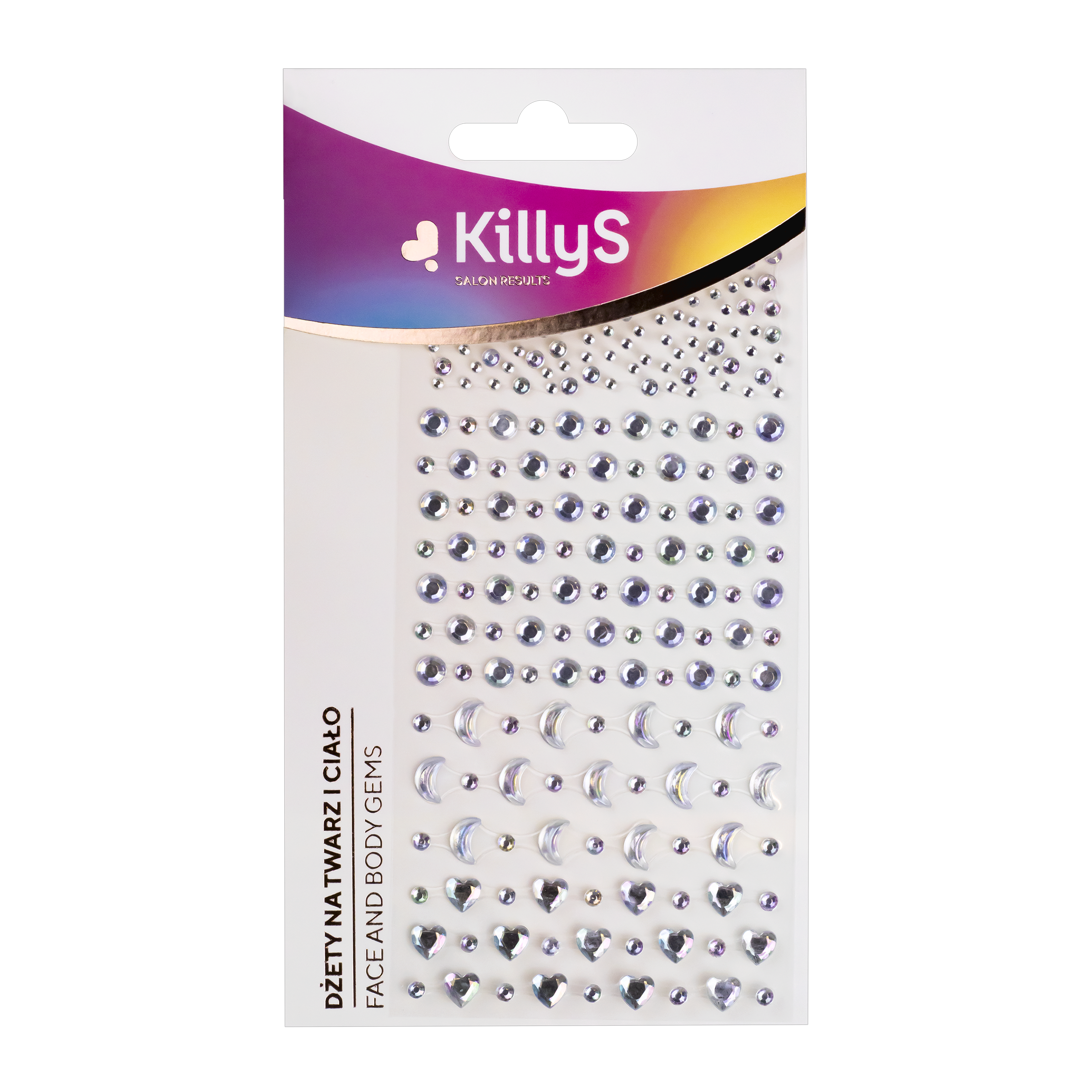 Holografické kamínky na obličej a tělo