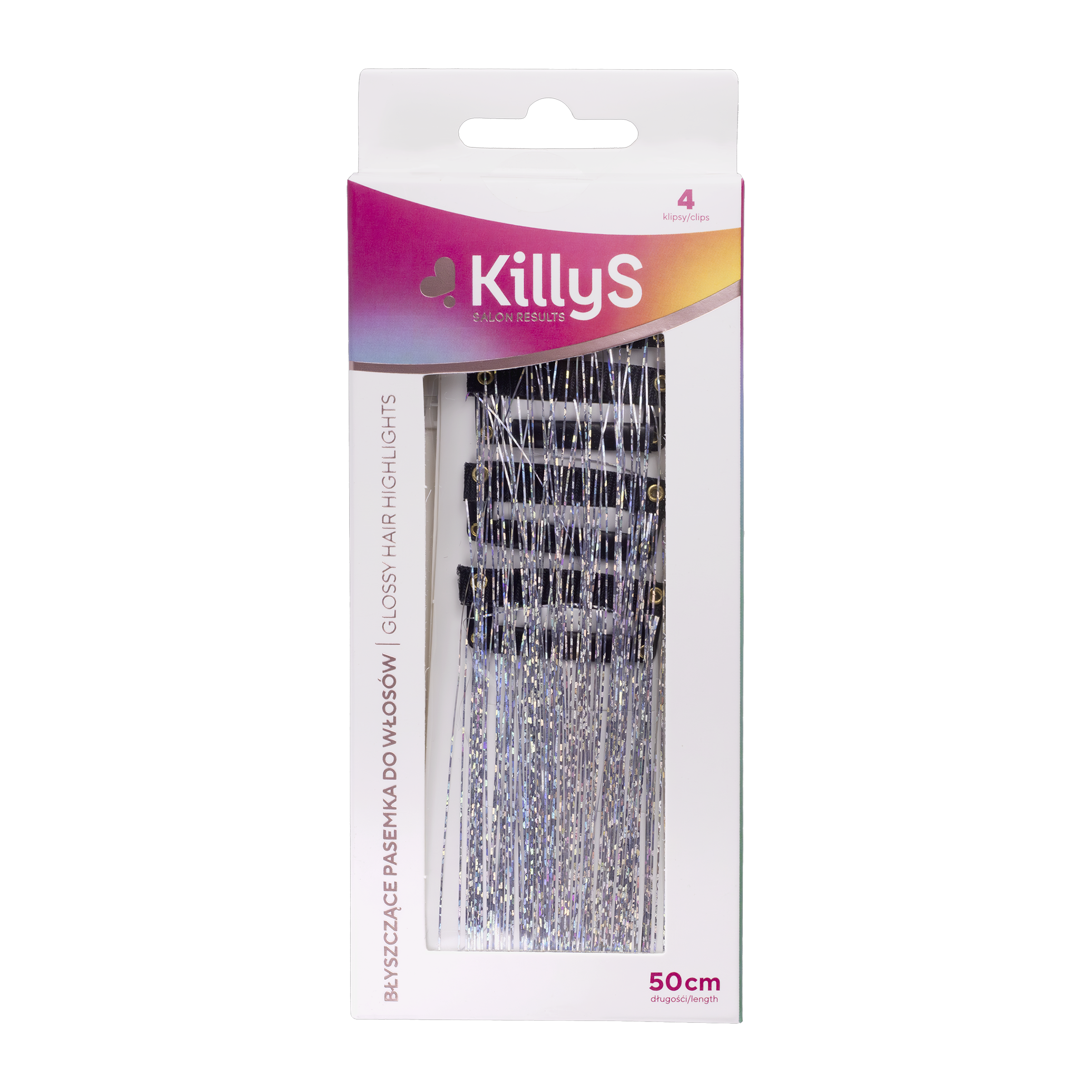 Vlasové prameny Holo lesklé