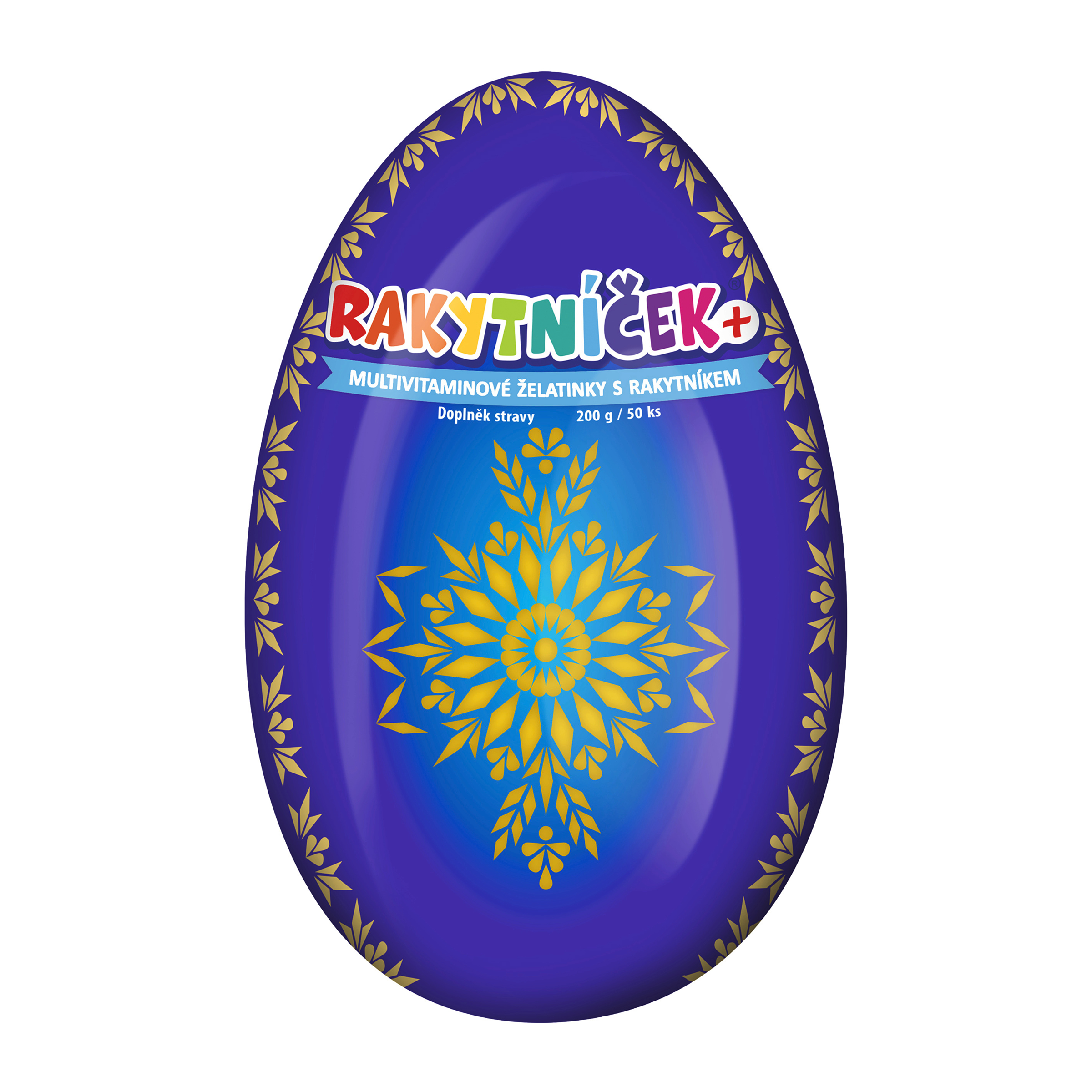 Rakytníček+, multivitaminové želatinky s rakytníkem Modré vejce