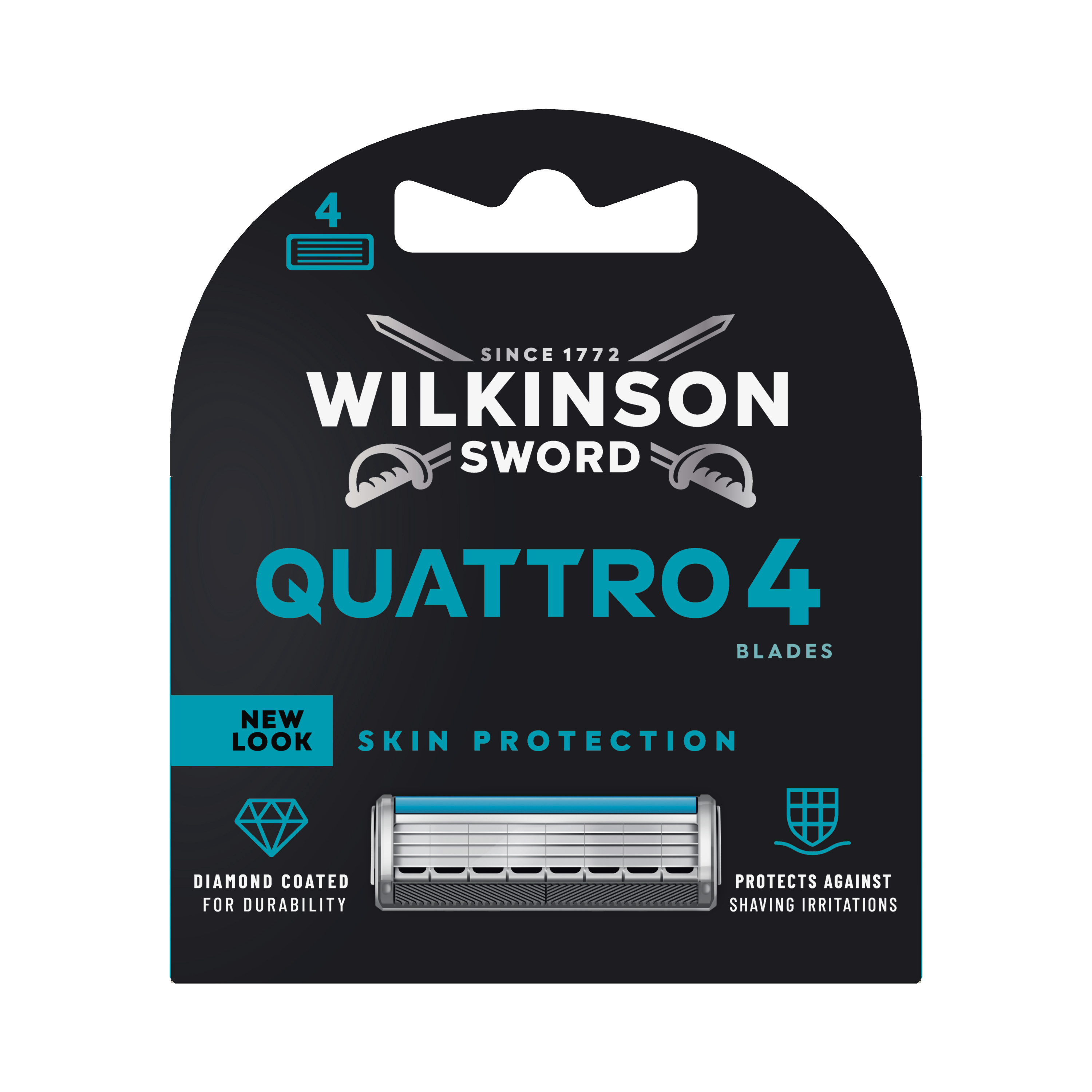 Wilkinson Pánské náhradní holicí hlavice Quattro 4 ks