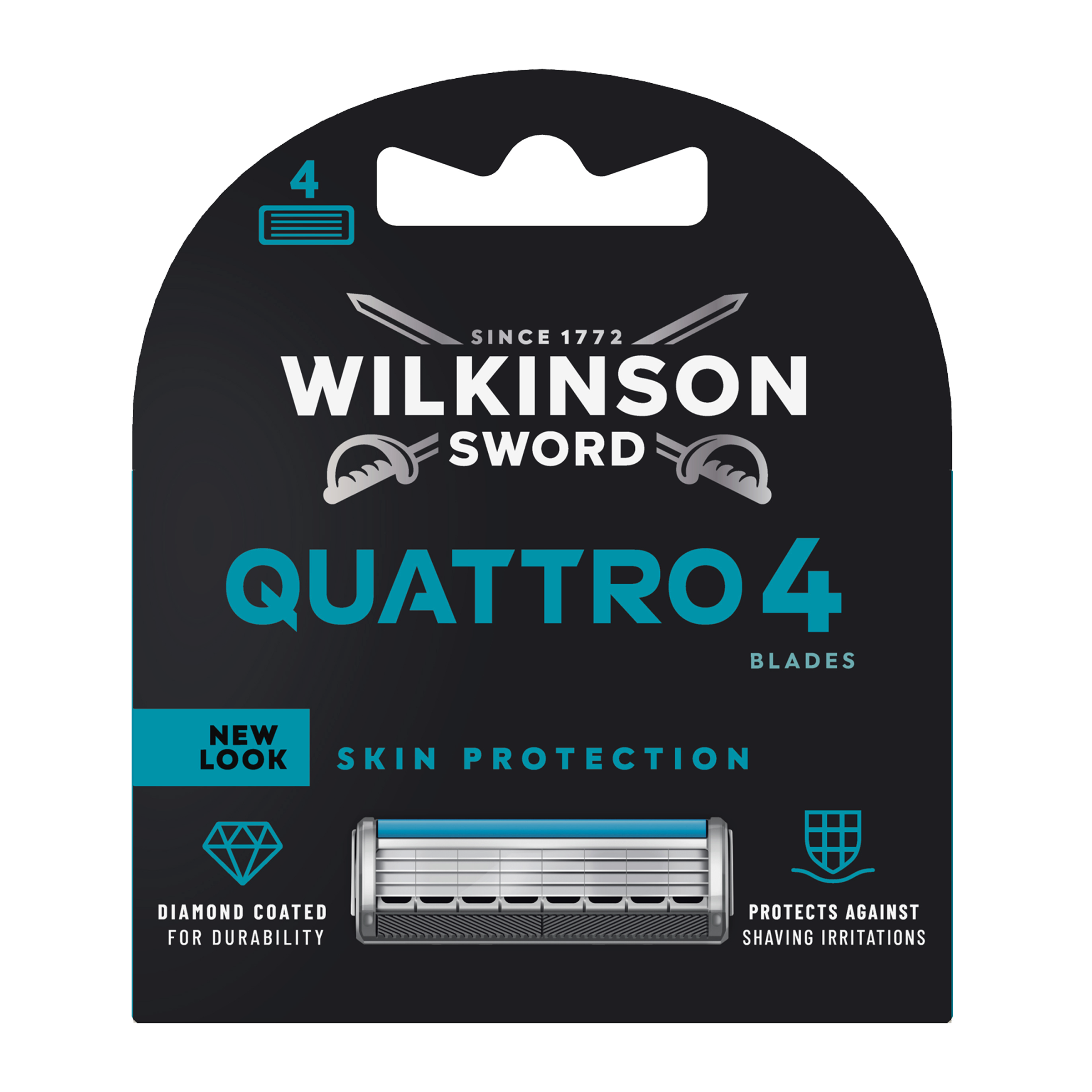 Pánské náhradní holicí hlavice Quattro