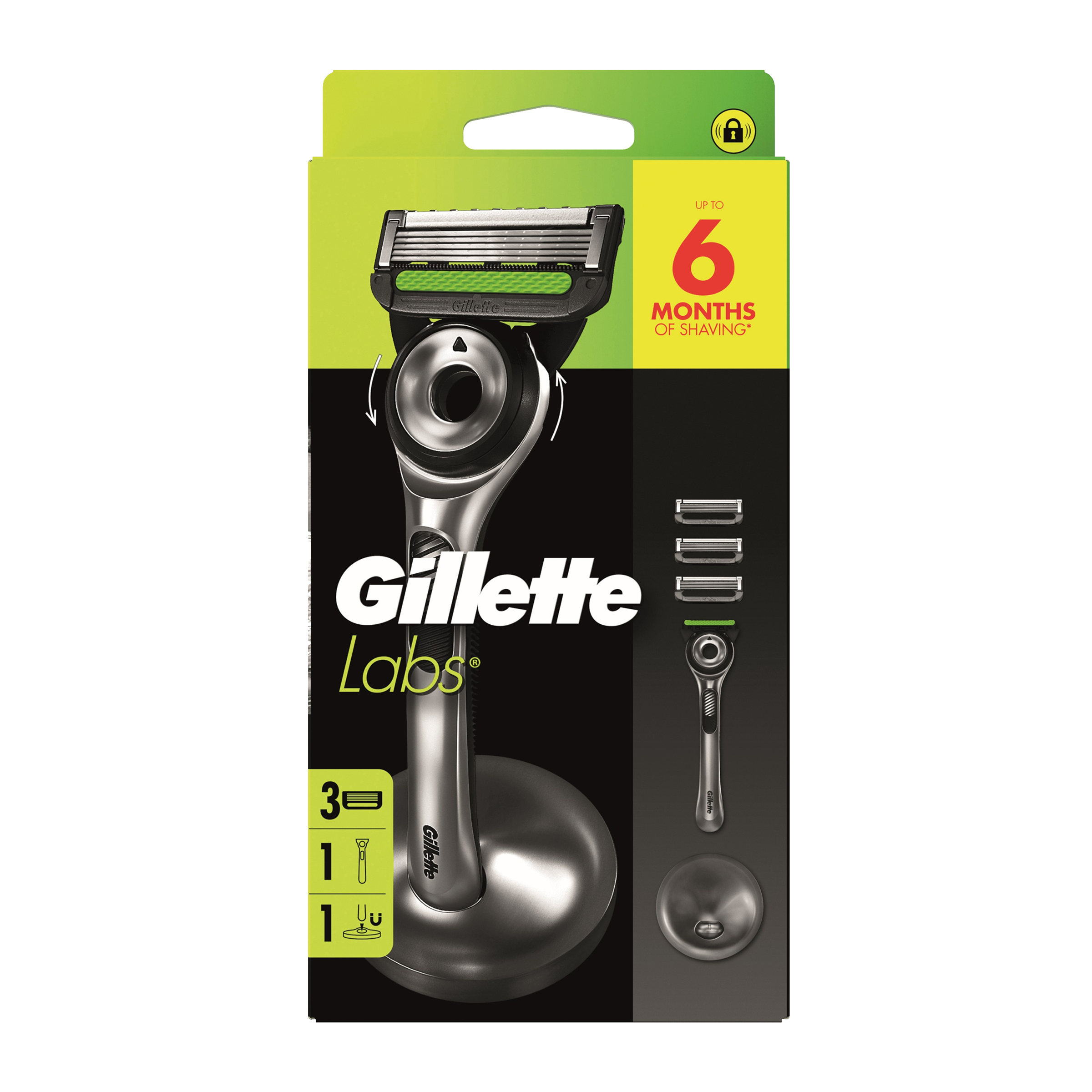Holicí strojek GilletteLabs + 3 náhradní hlavice