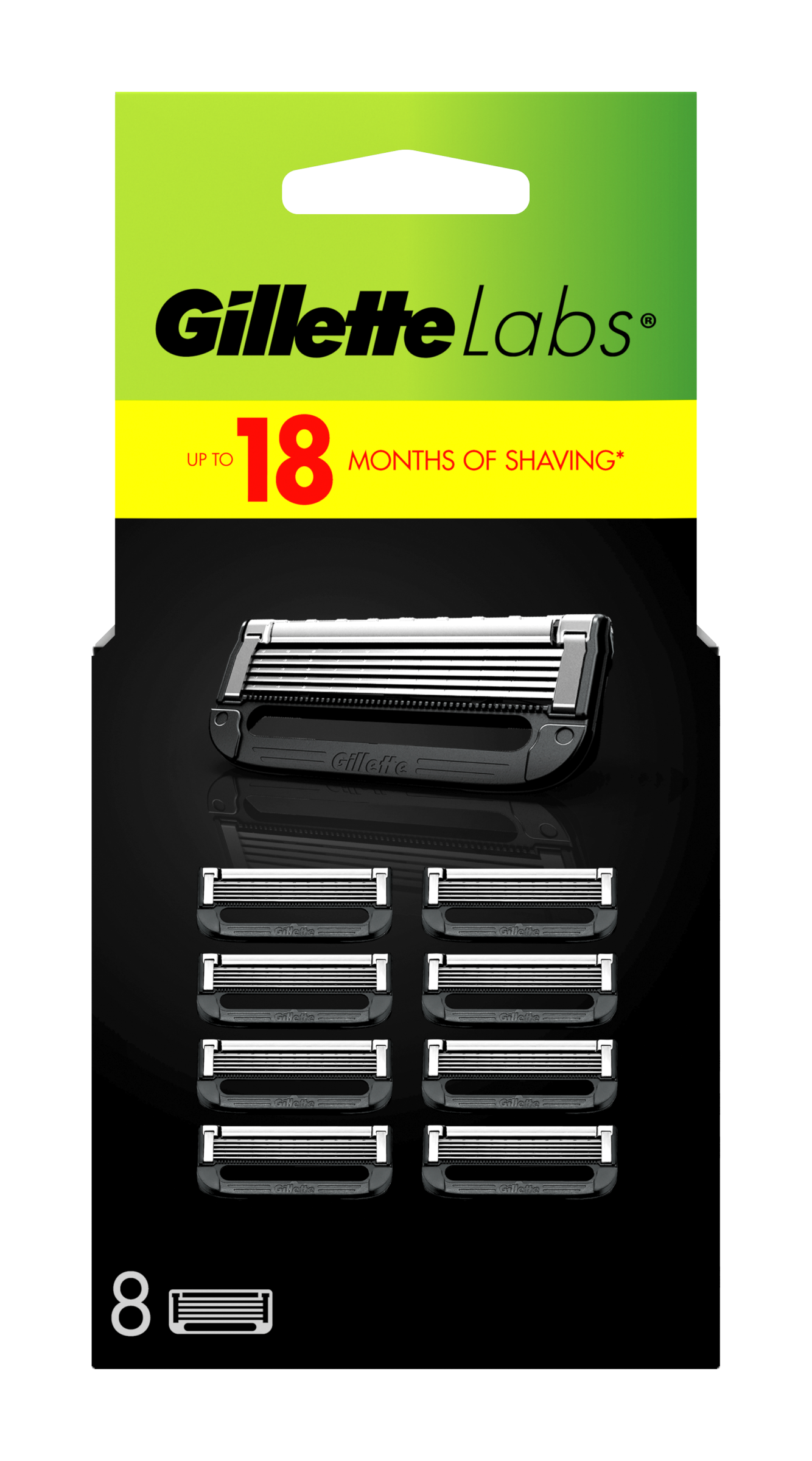 Gillette GilletteLabs holicí hlavice 8 ks 8 ks