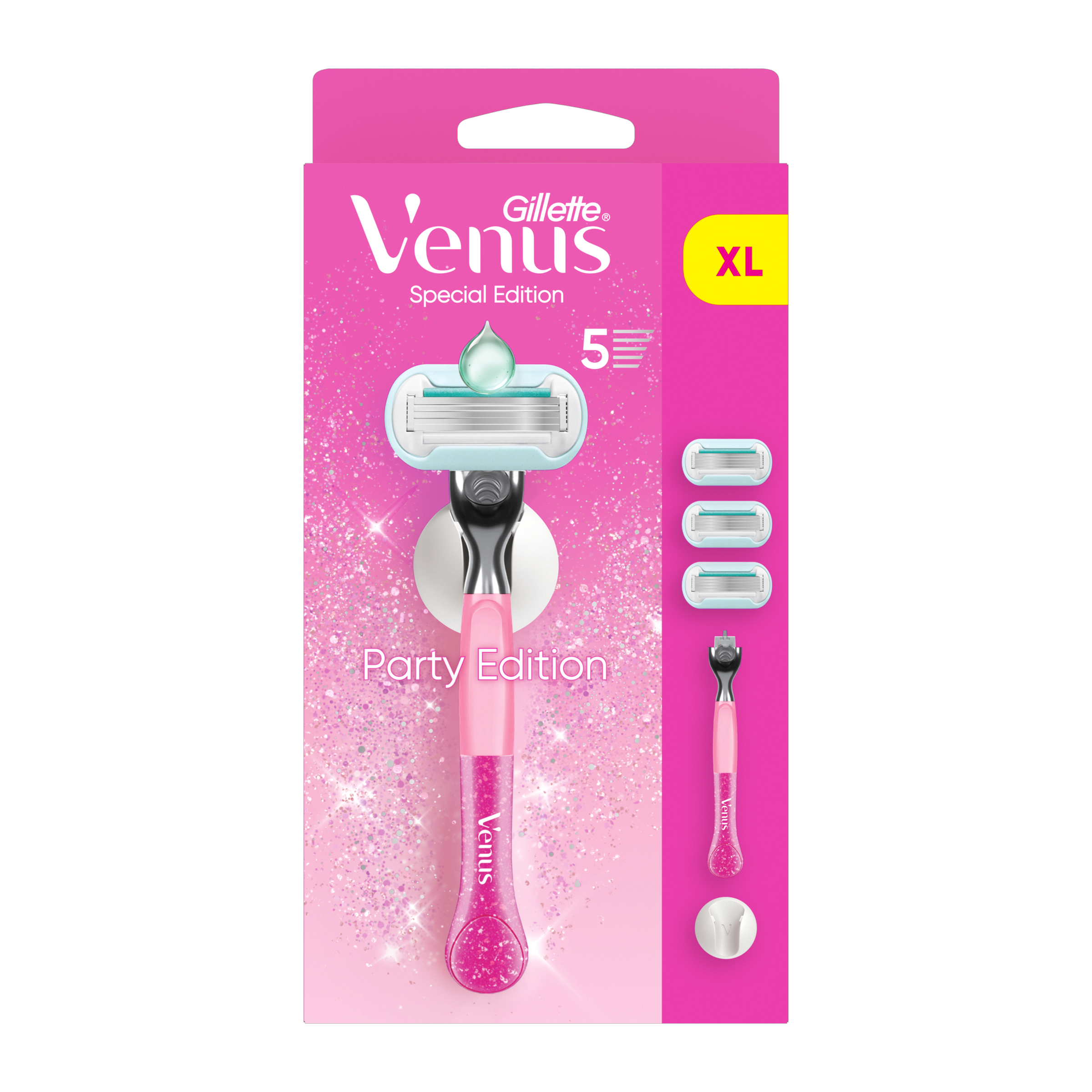 Dámský holicí strojek Venus Party Edition + 3 náhradní hlavice XL