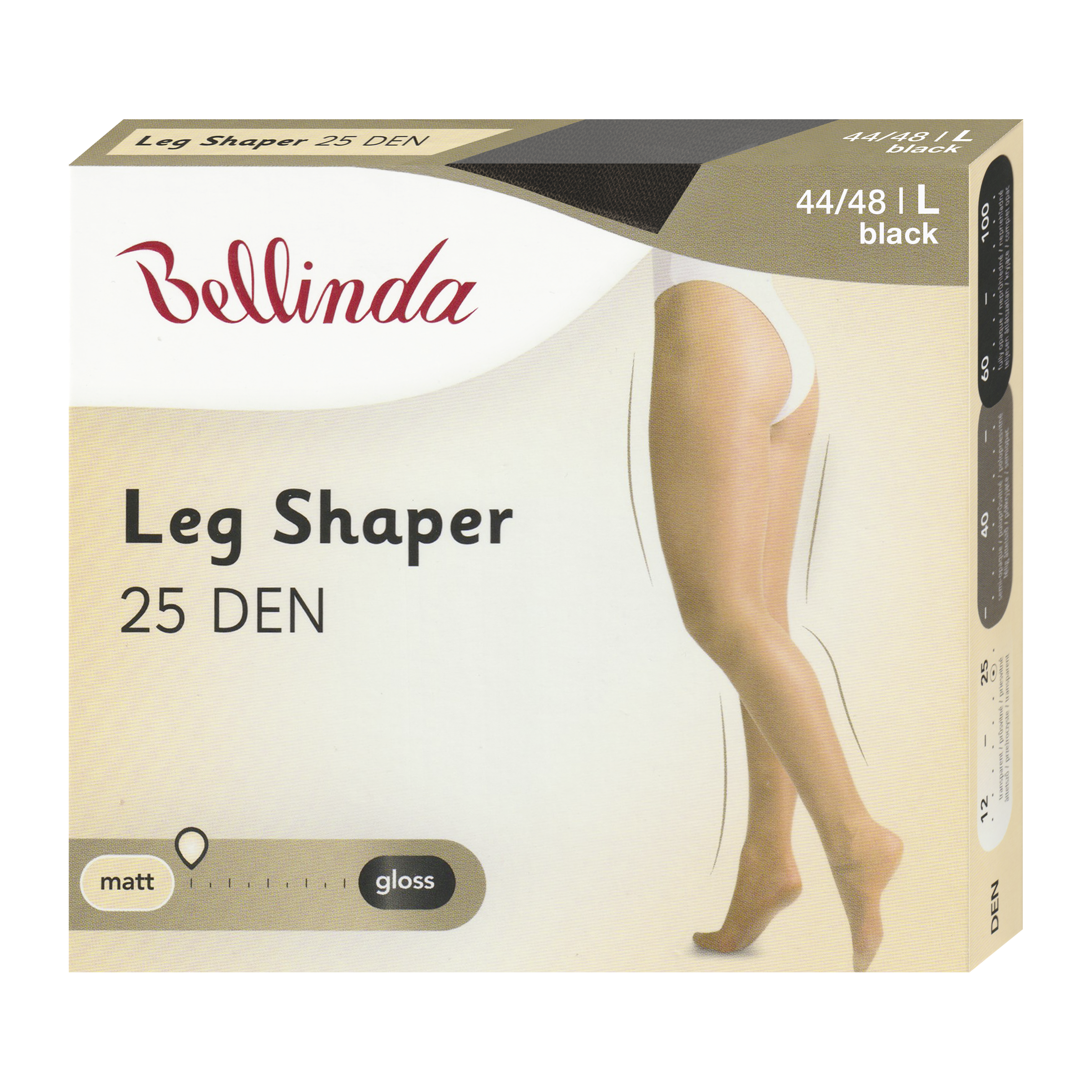 Punčochové kalhoty Leg Shaper černé 25 DEN vel. L 44/48