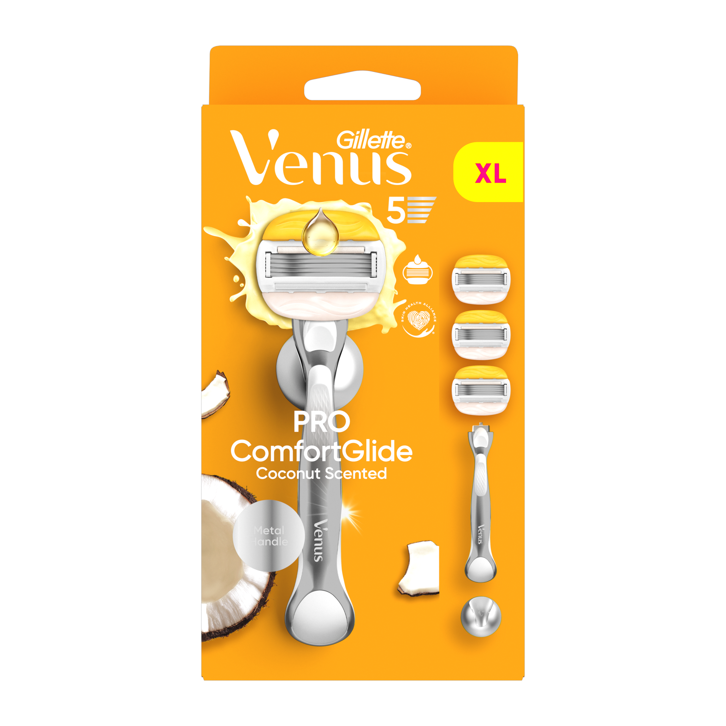 Dámský holicí strojek Venus Pro ComfortGlide Kokos + 3 náhradní hlavice