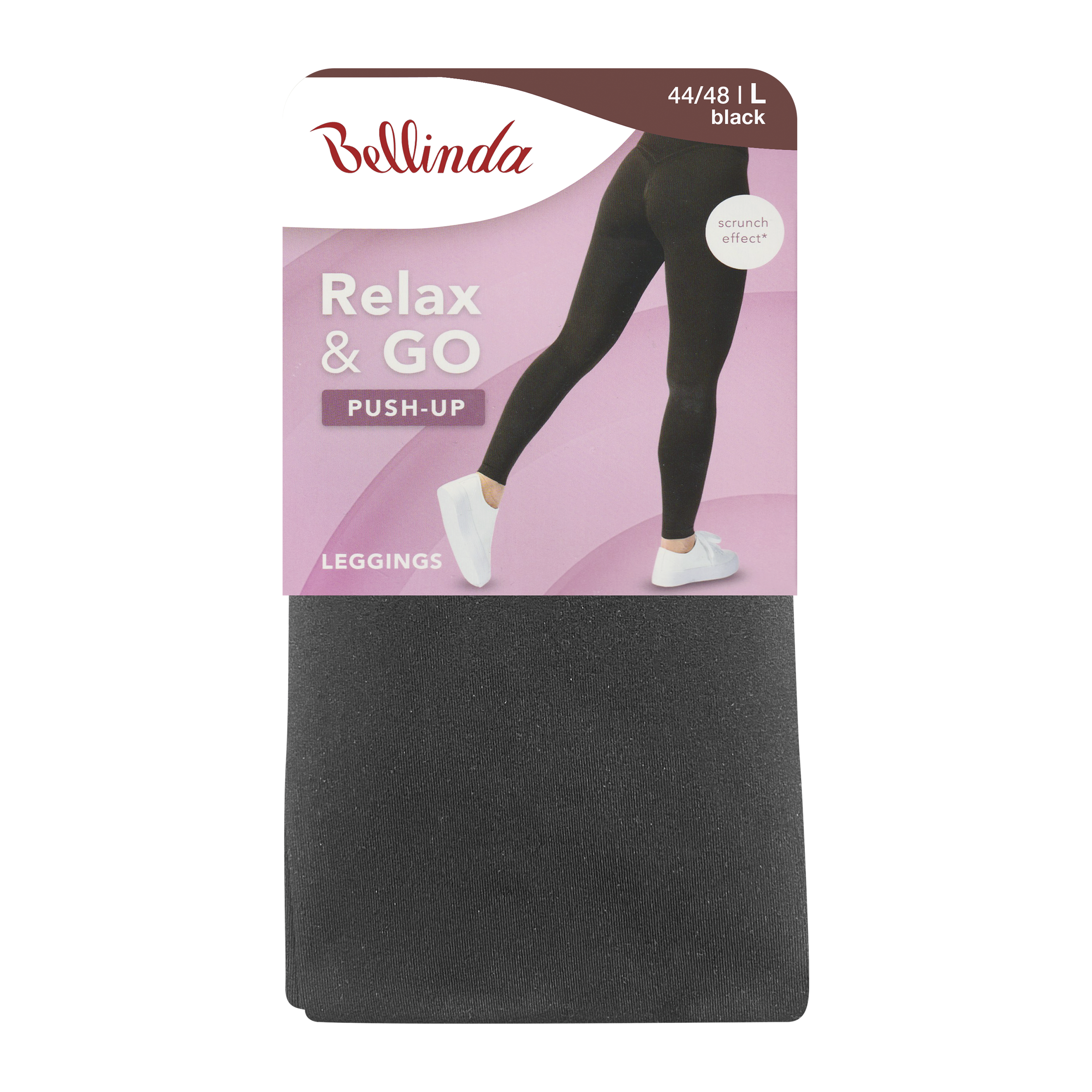 Bellinda Legíny push-up Relax & go černé vel. L 44/48