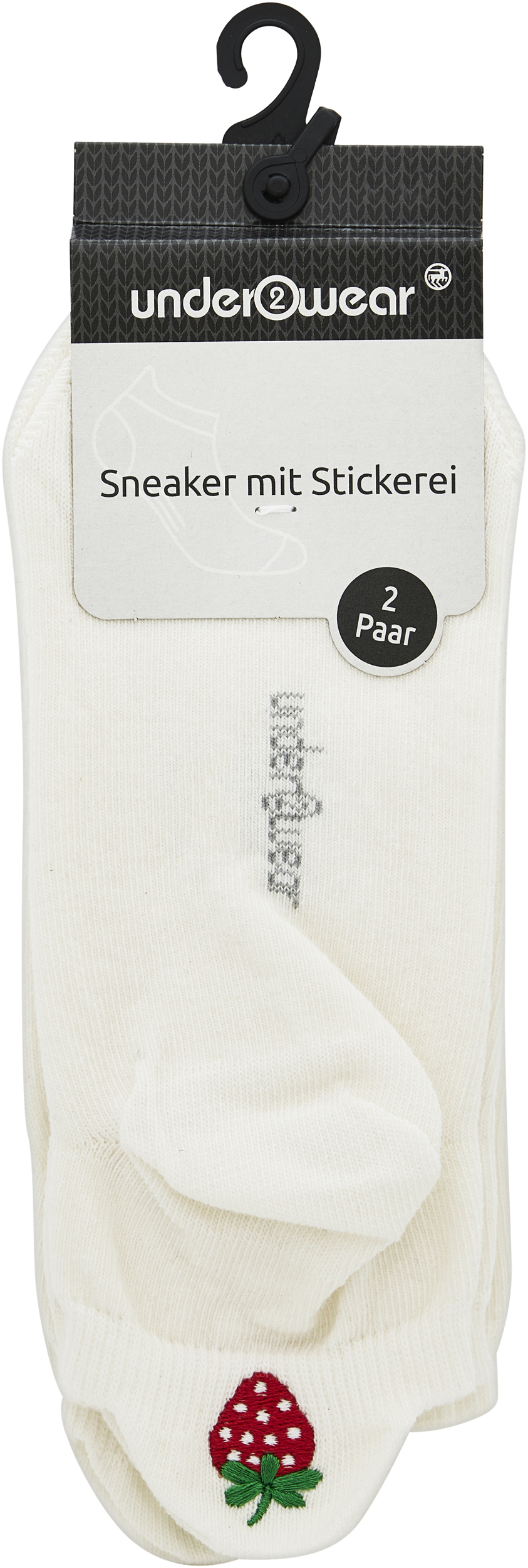 under2wear Ponožky Sneaker 2pack Jahody vel. 35/38 2 ks