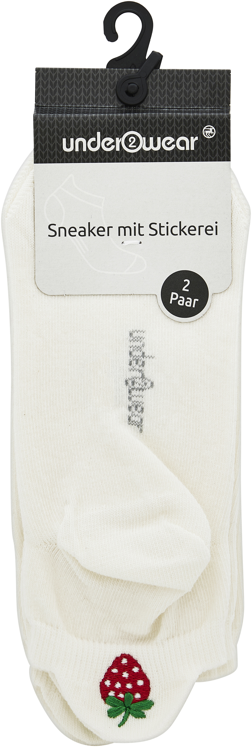 under2wear Ponožky Sneaker 2pack Jahody vel. 39/42 2 ks