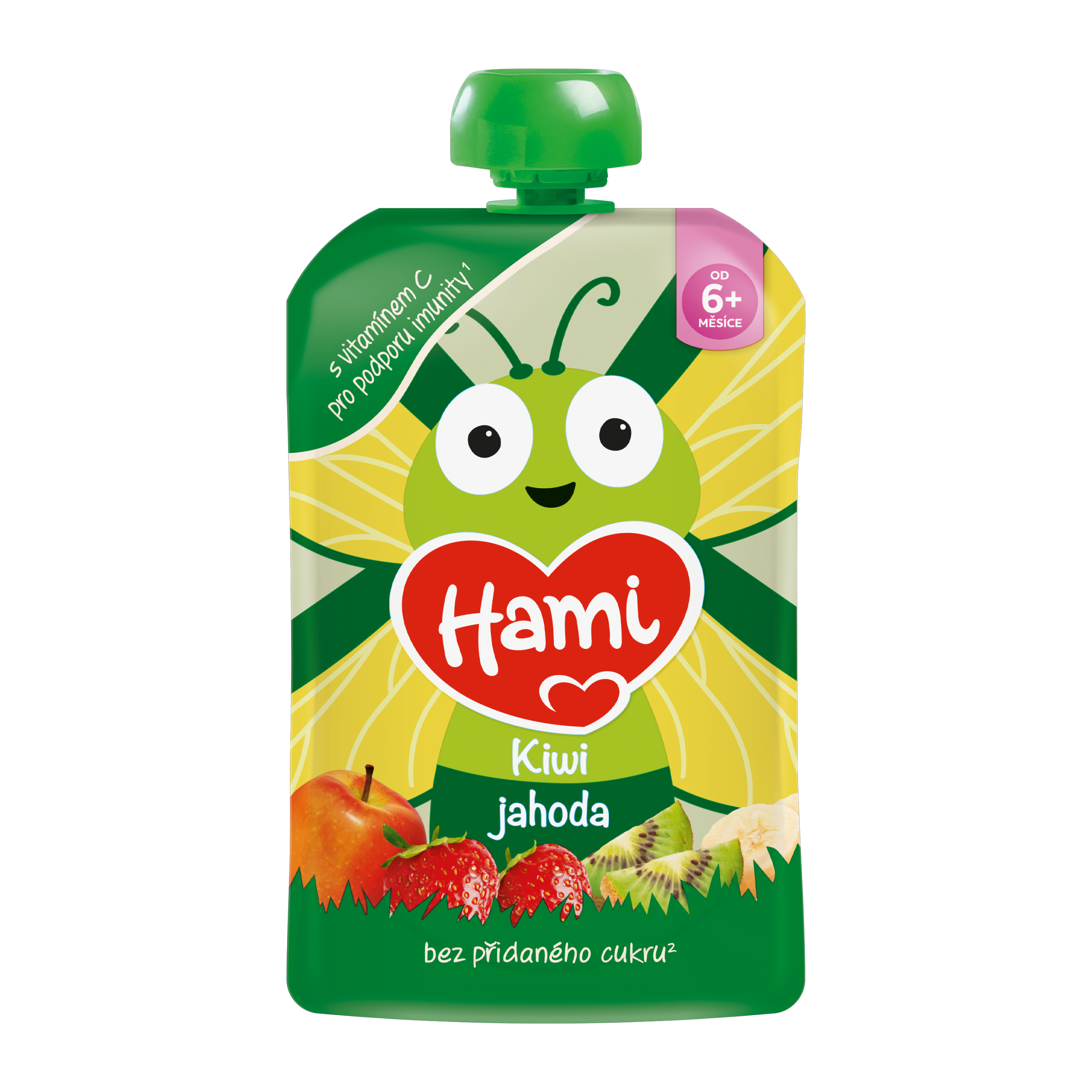 Ovocný příkrm s vitamínem C Kiwi a jahoda