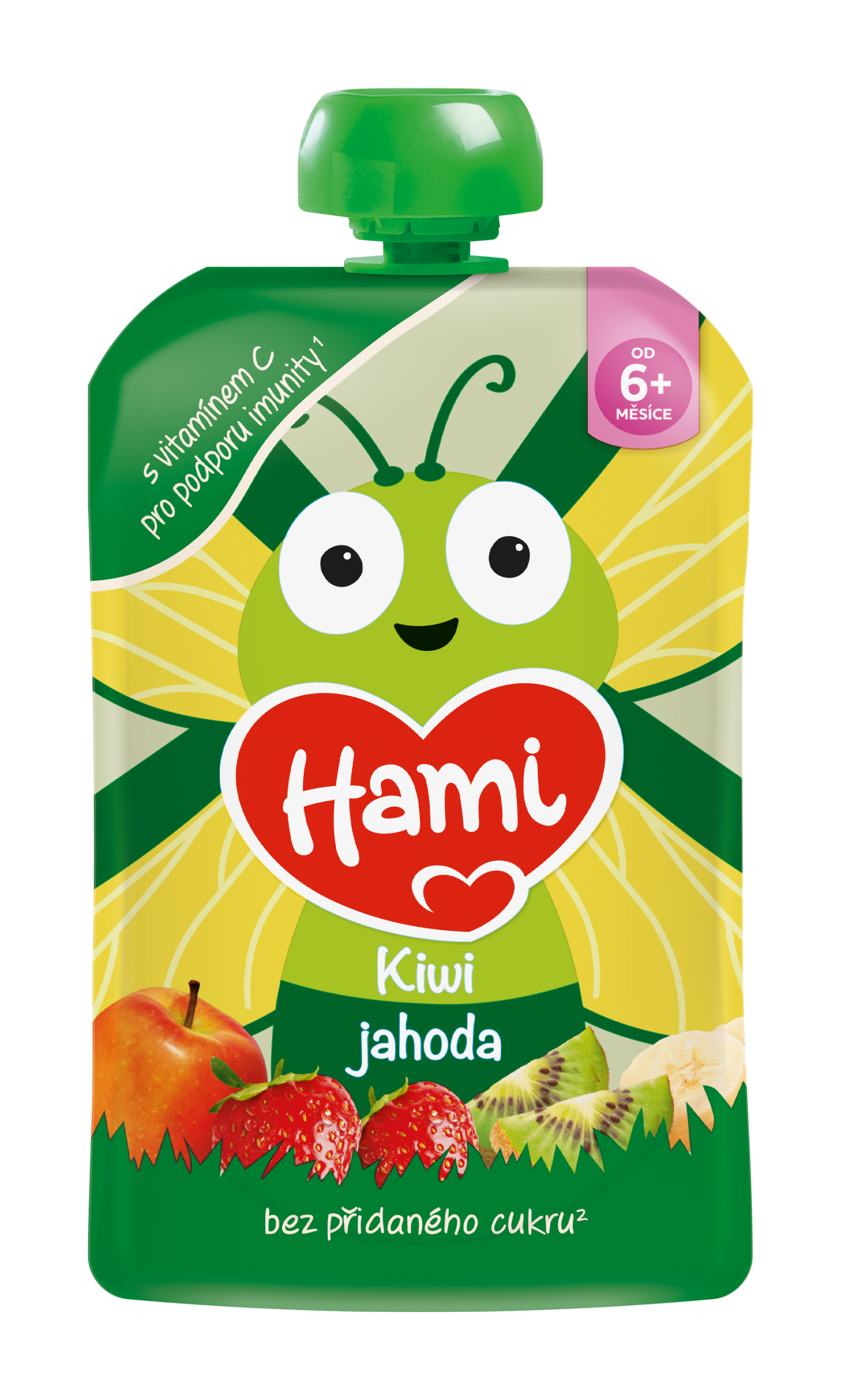 Hami Ovocný příkrm s vitamínem C Kiwi a jahoda