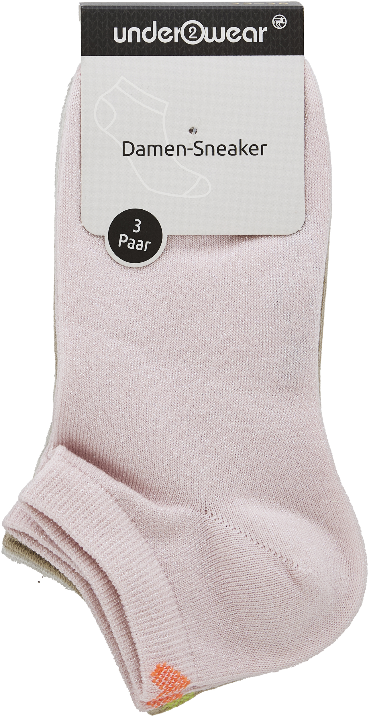 under2wear Ponožky Sneaker 3pack vel. 35/38 3 ks